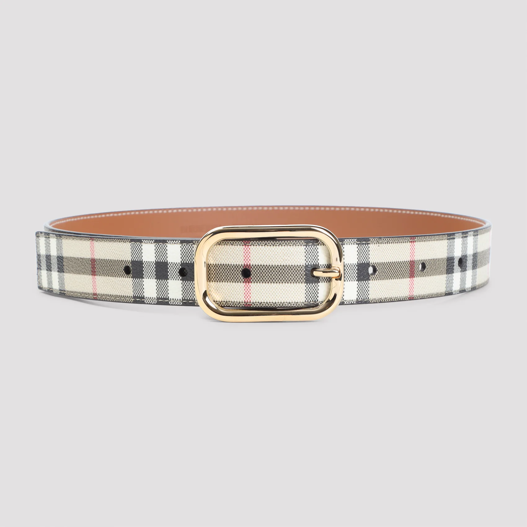 Burberry Check Belt in 3cm Width - Image 3