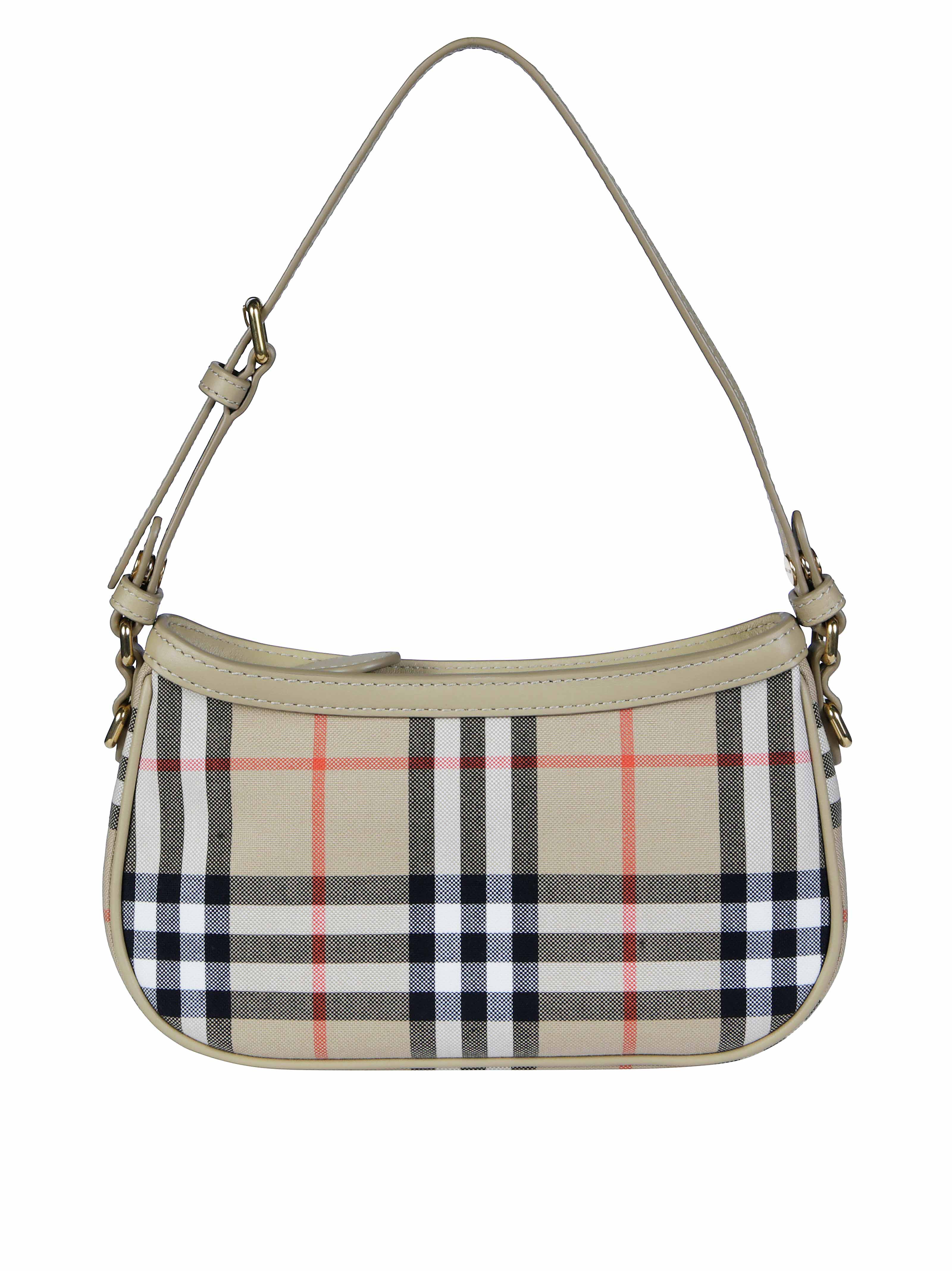 Burberry Check Pouch Handbag