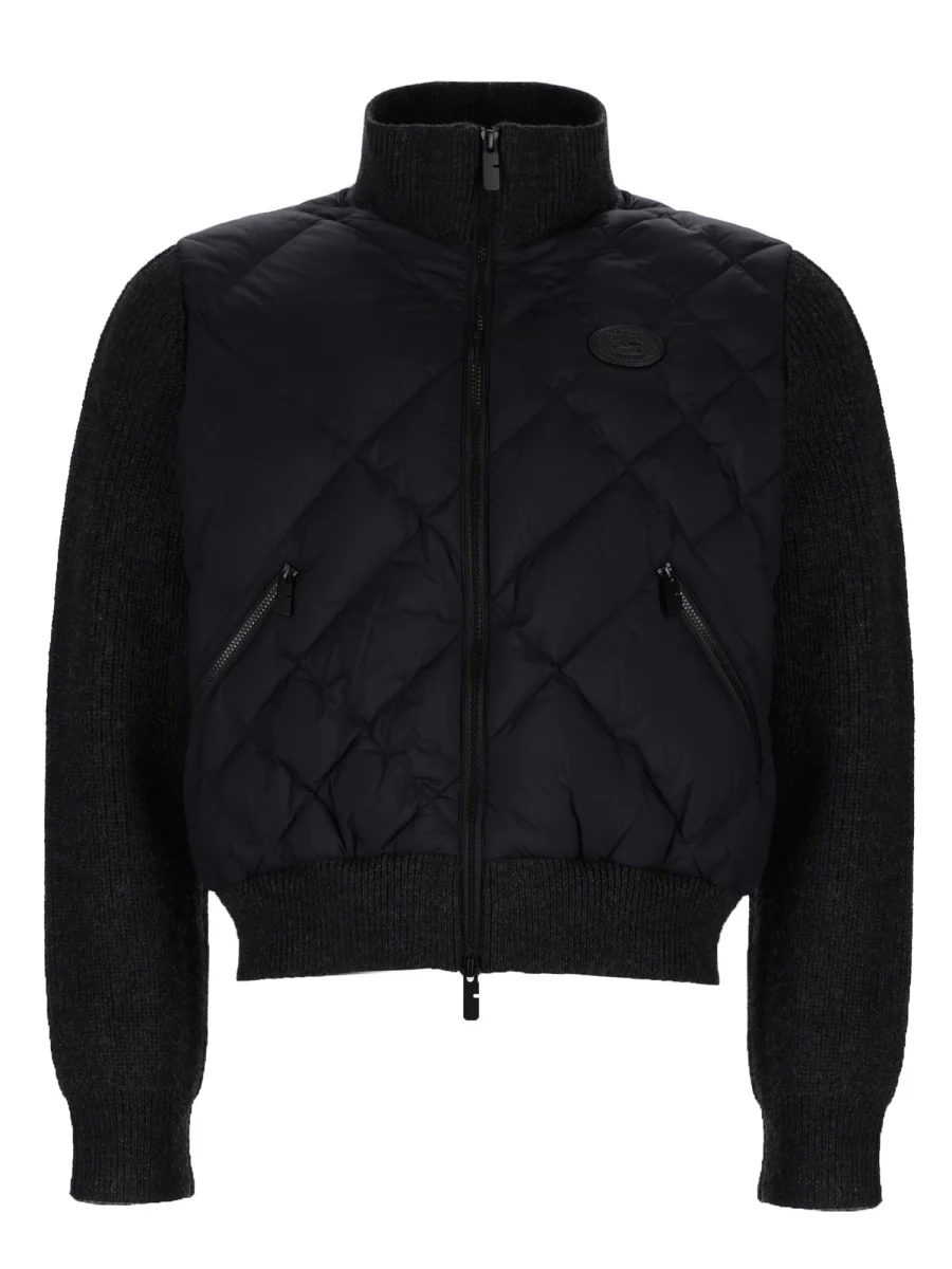 BURBERRY Check-stitch Nylon and Wool Jacket - Image 2