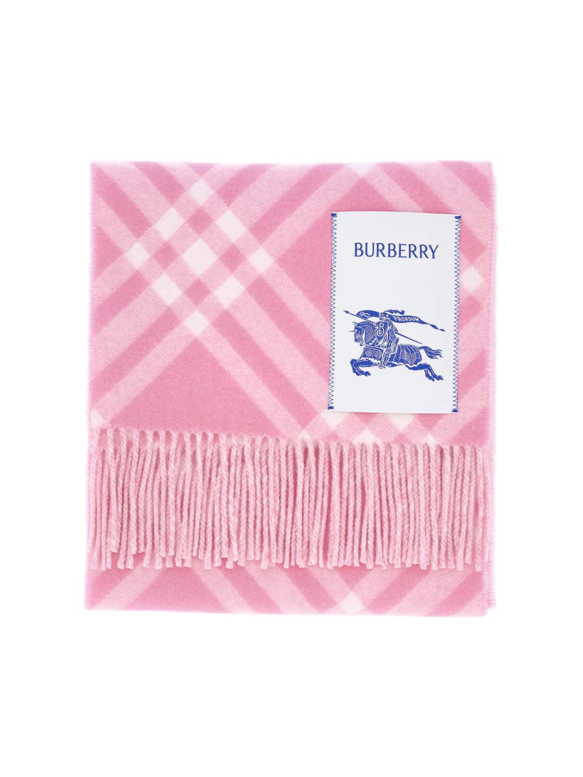 Burberry Fringed Edge Check Pattern Scarf - Image 4