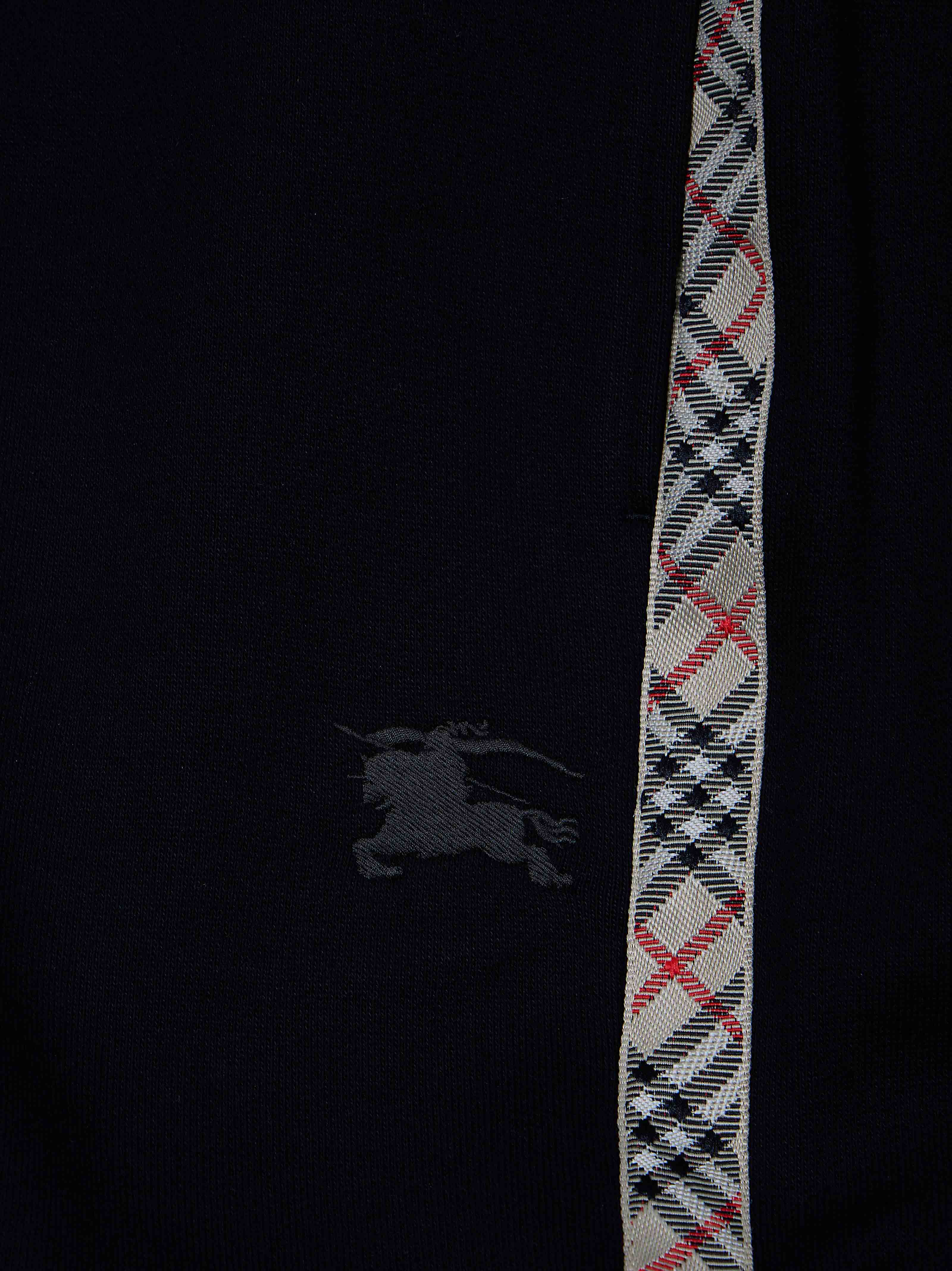Burberry Kids Jackson Check Tape Detail Pants - Image 3
