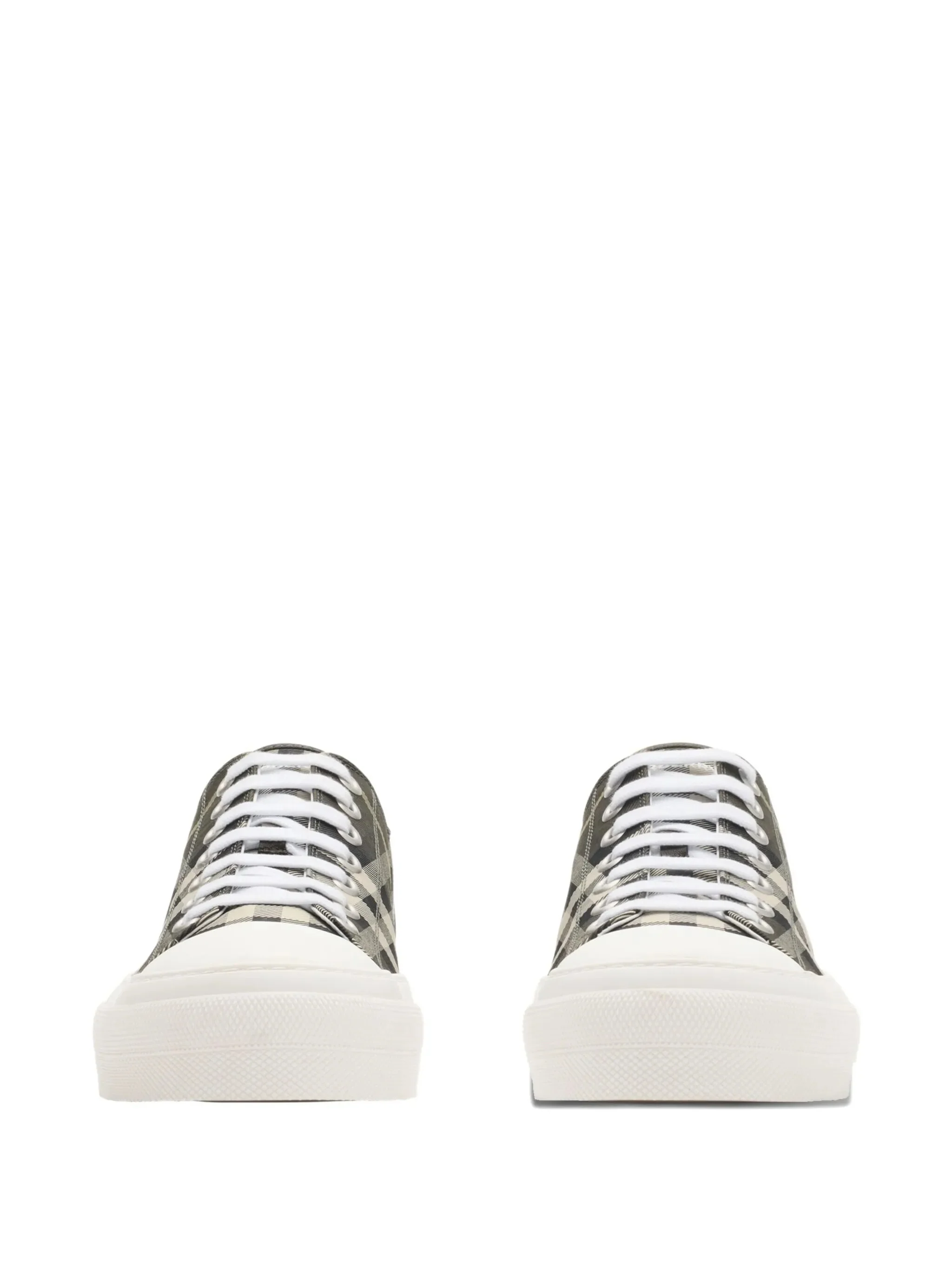 Burberry Low-top Sneakers with Check Design and Embossed Detailing - Image 2