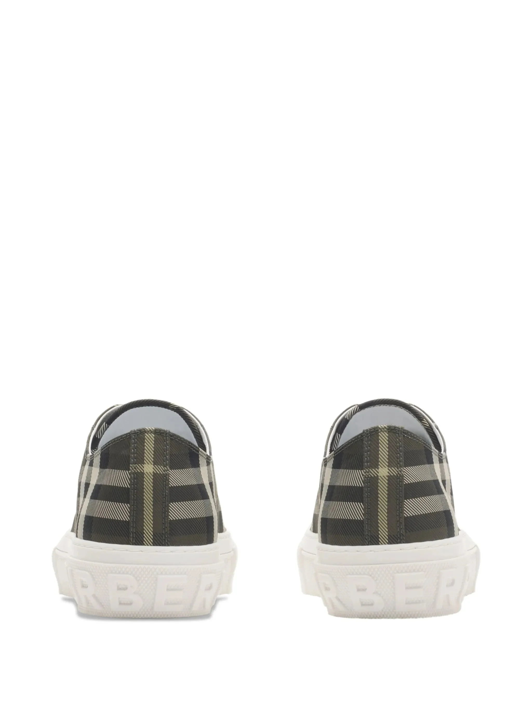 Burberry Low-top Sneakers with Check Design and Embossed Detailing - Image 3