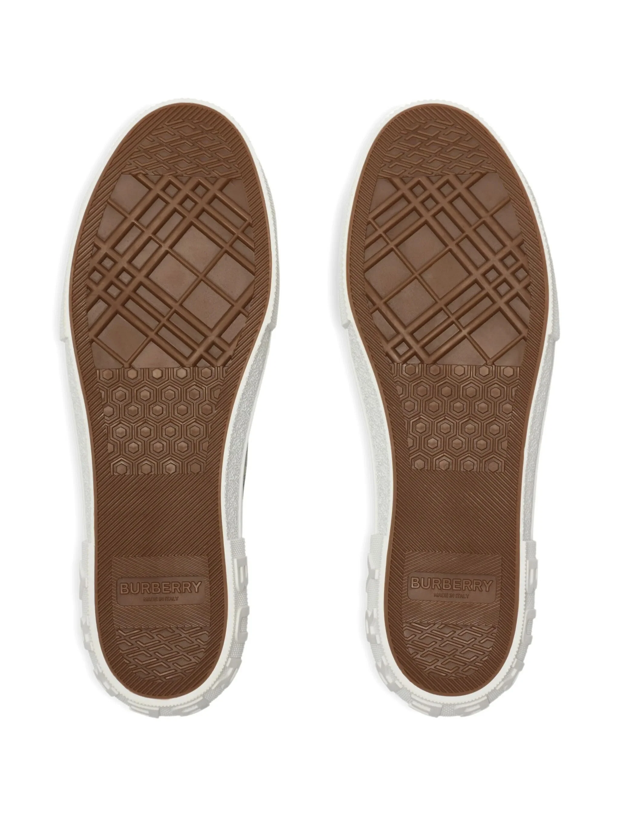Burberry Low-top Sneakers with Check Design and Embossed Detailing - Image 4