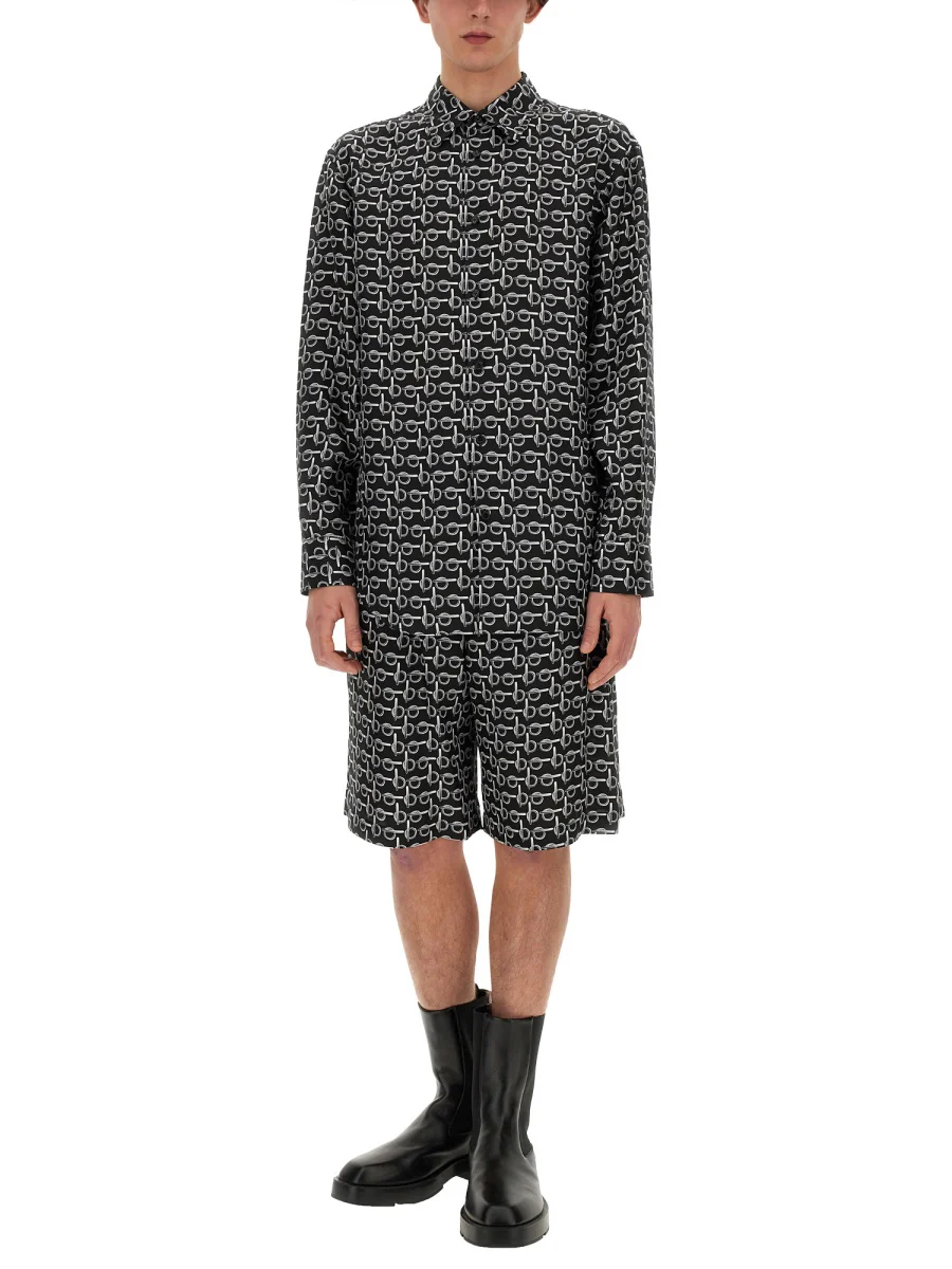 BURBERRY Printed Silk Bermuda Shorts - Image 5