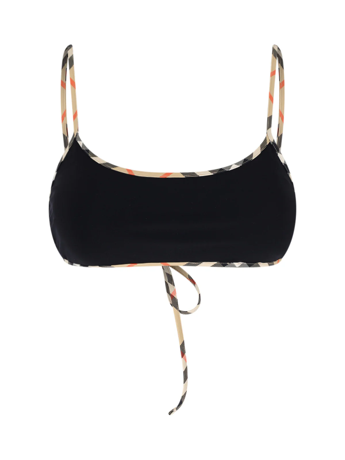 Burberry Scoop Neck Swimwear with Removable Padding and Tie Fastening