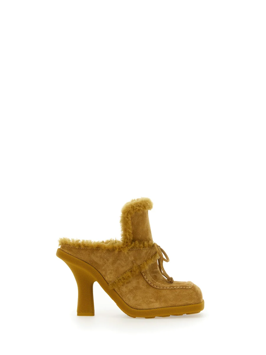 BURBERRY Square-Toe Highland Mules