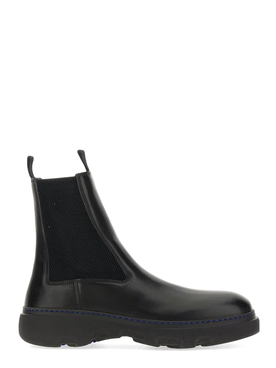 BURBERRY Stivaletti Chelsea Creeper in Pelle