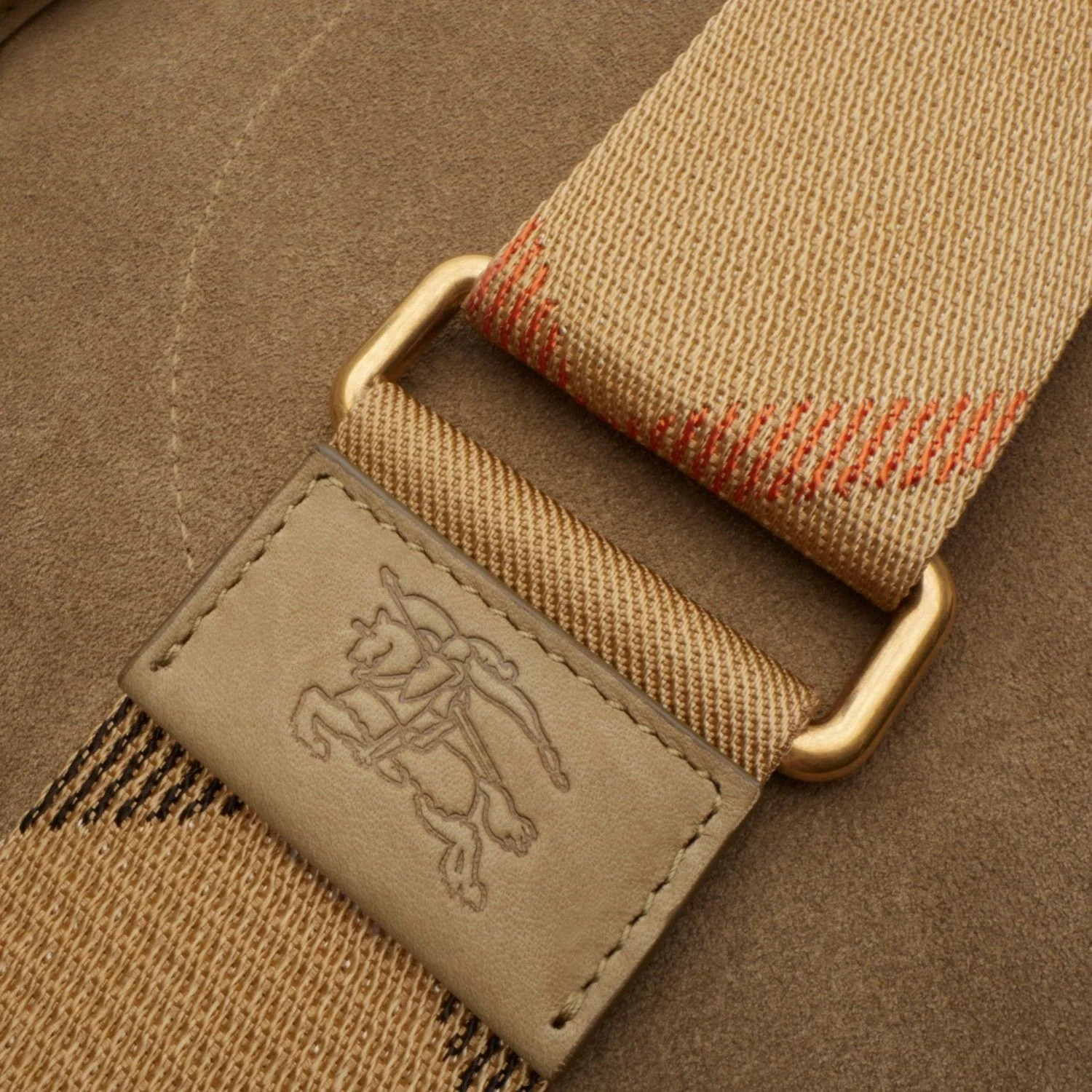 Burberry Suede Clip Messenger Crossbody Bag - Image 5