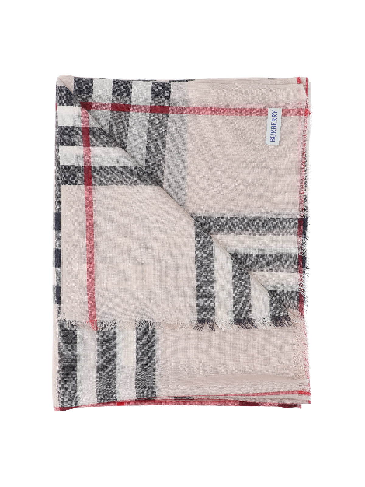 Burberry Wool & Mulberry Silk Scarf - Image 2