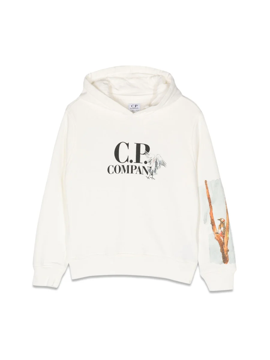 C.p. Company Mini Graphic Logo Hoodie for Boys