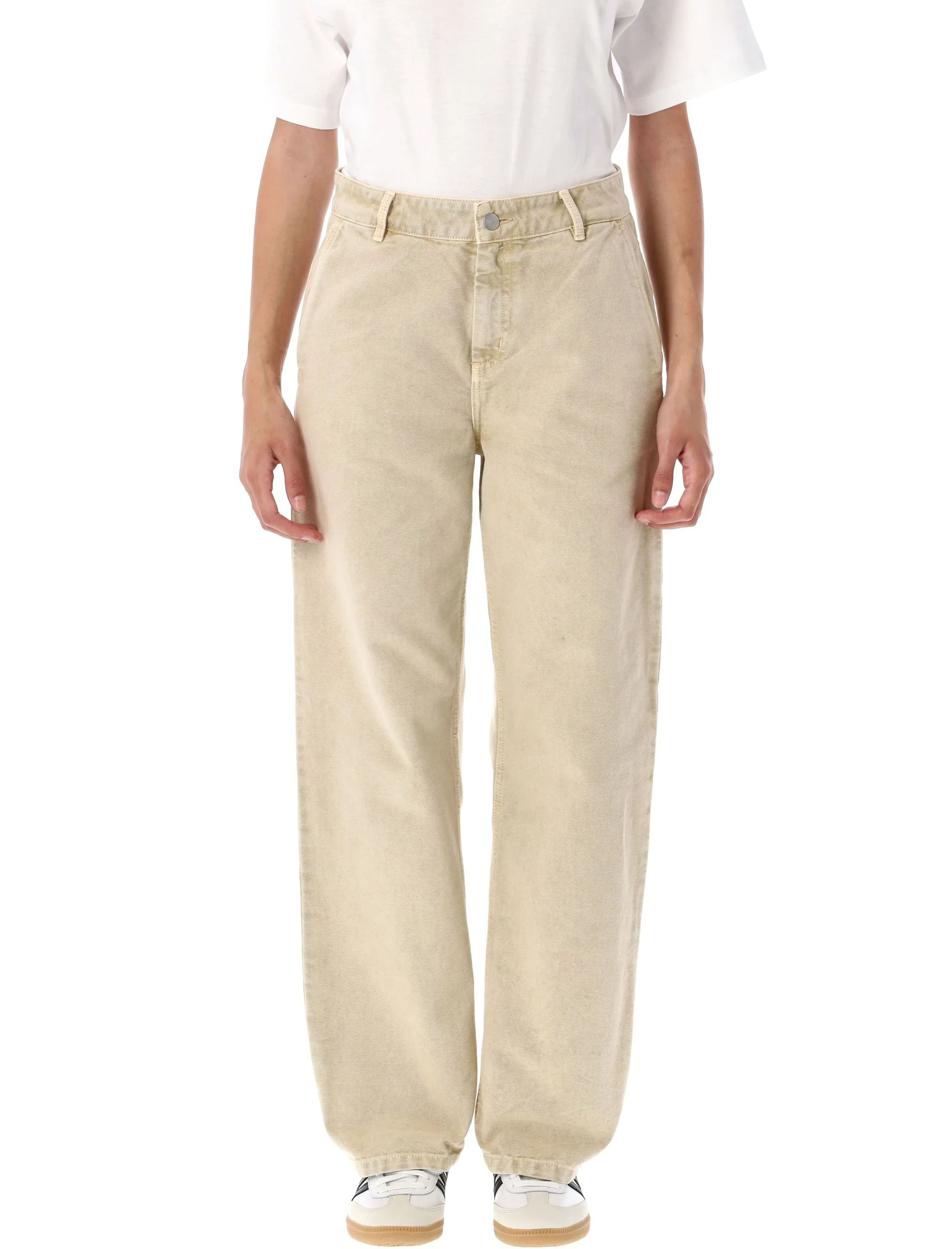 Carhartt Wip Organic Cotton Canvas Straight Leg Trousers for Women - Size 26