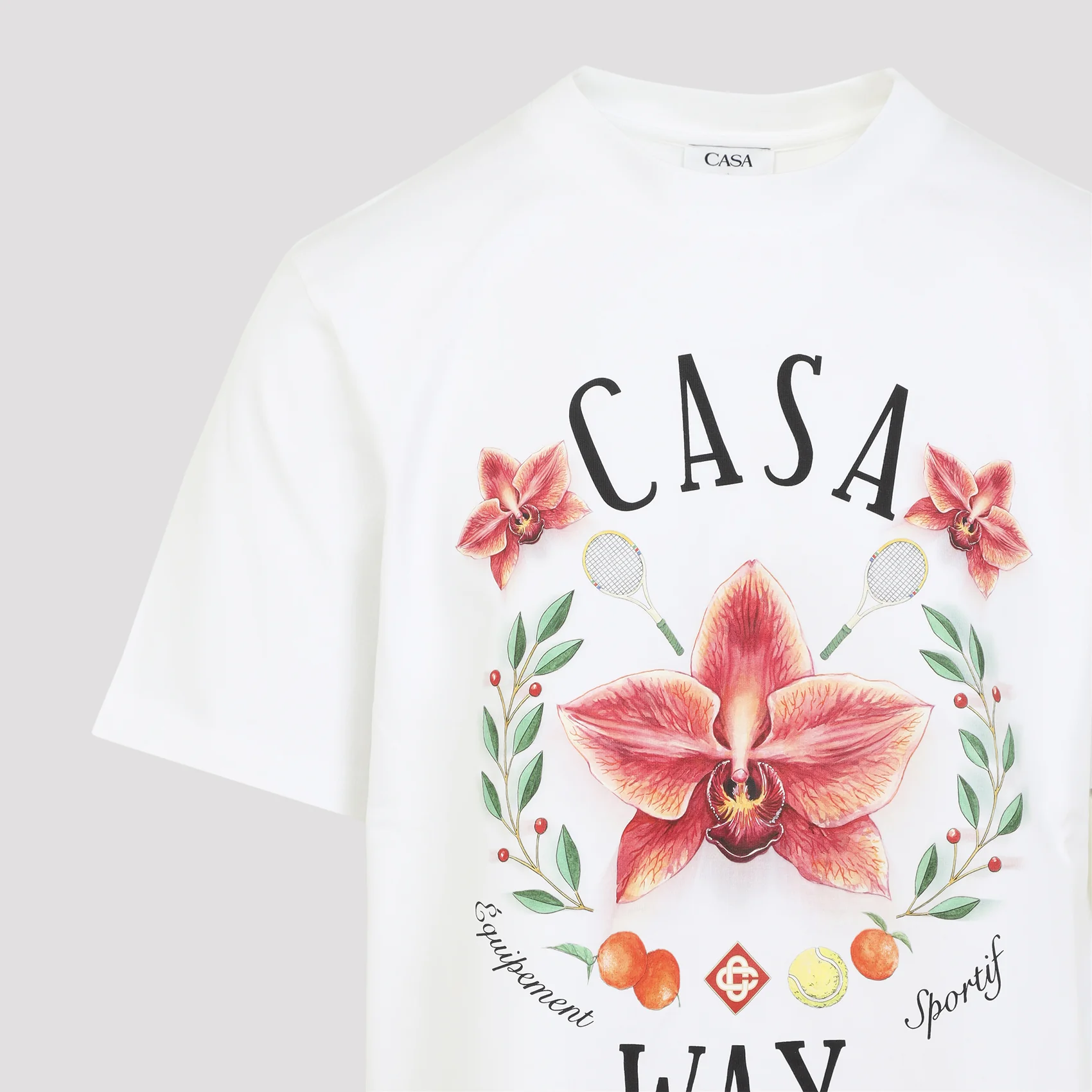 Casablanca Casa Way Orchid-graphic T-shirt - Image 5