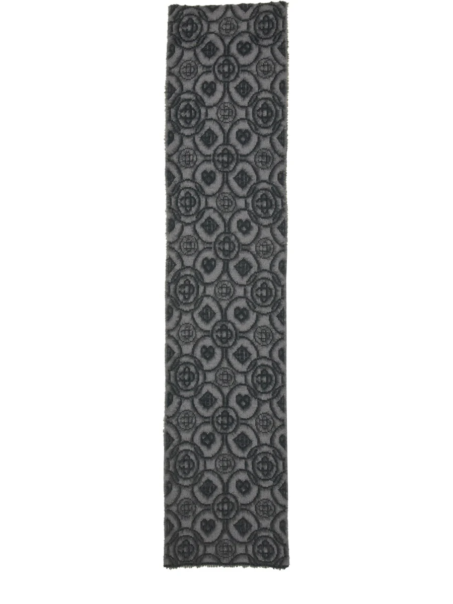 CASABLANCA Fluffy Monogram Mohair Scarf - Image 2