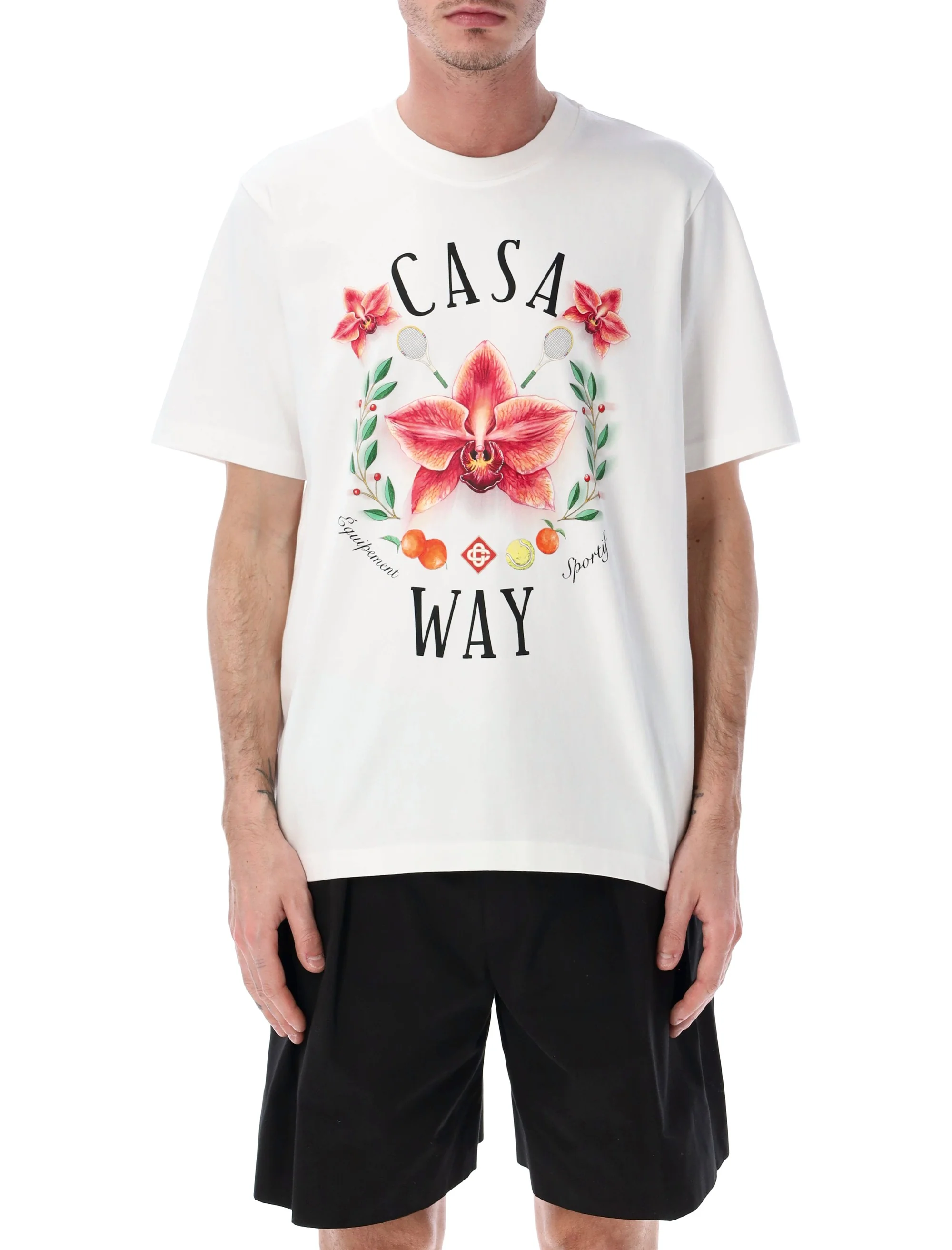 Casablanca Heat Map Logo Crew-neck T-shirt