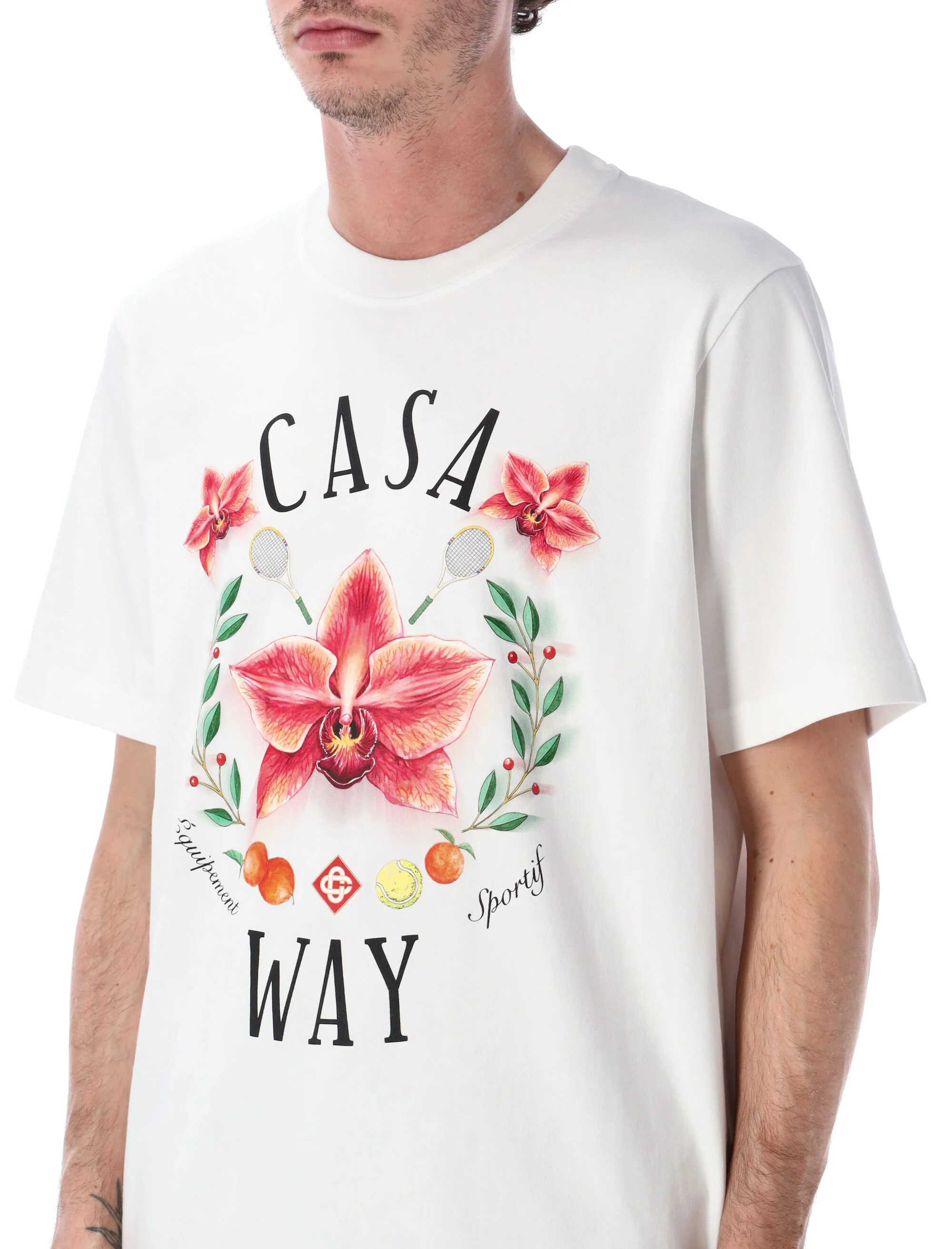 Casablanca Heat Map Logo Crew-neck T-shirt - Image 3