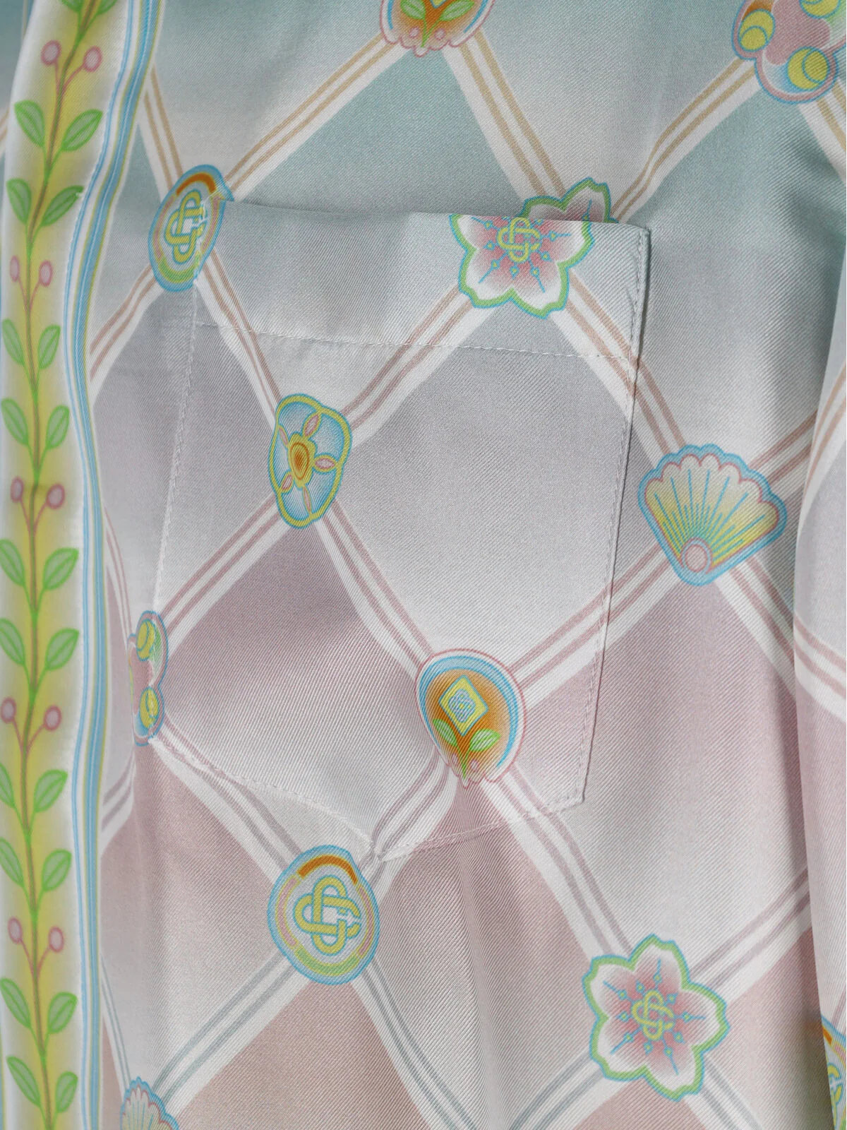 Casablanca Icon Print Silk Shirt for Men - Image 3