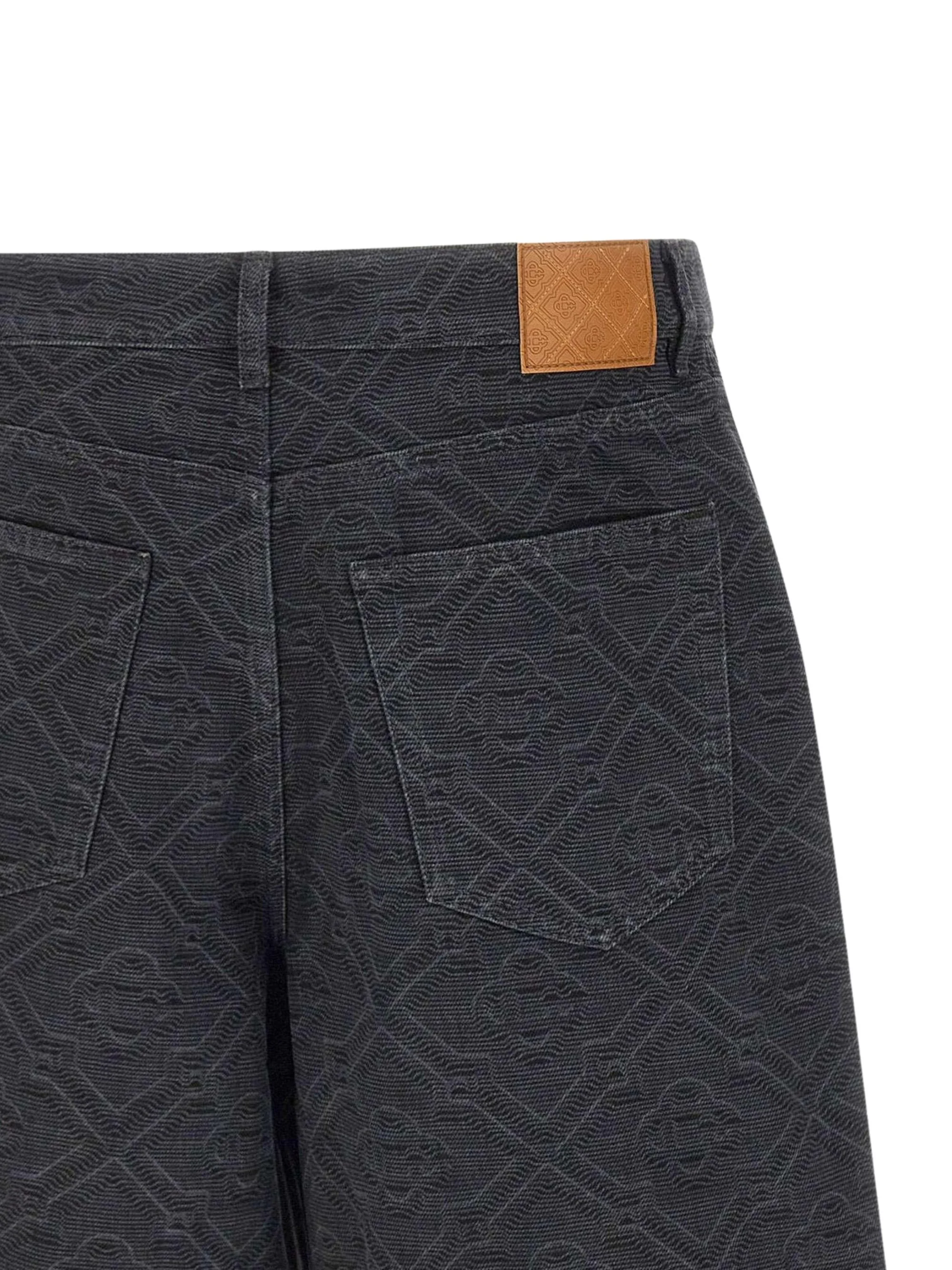 Casablanca Laser Monogram Denim Shorts - Image 4