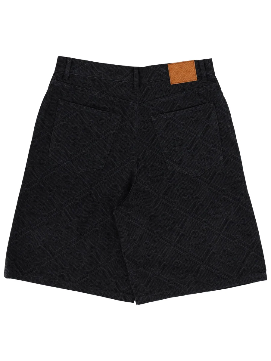 CASABLANCA Laser Monogram Denim Shorts - Image 3