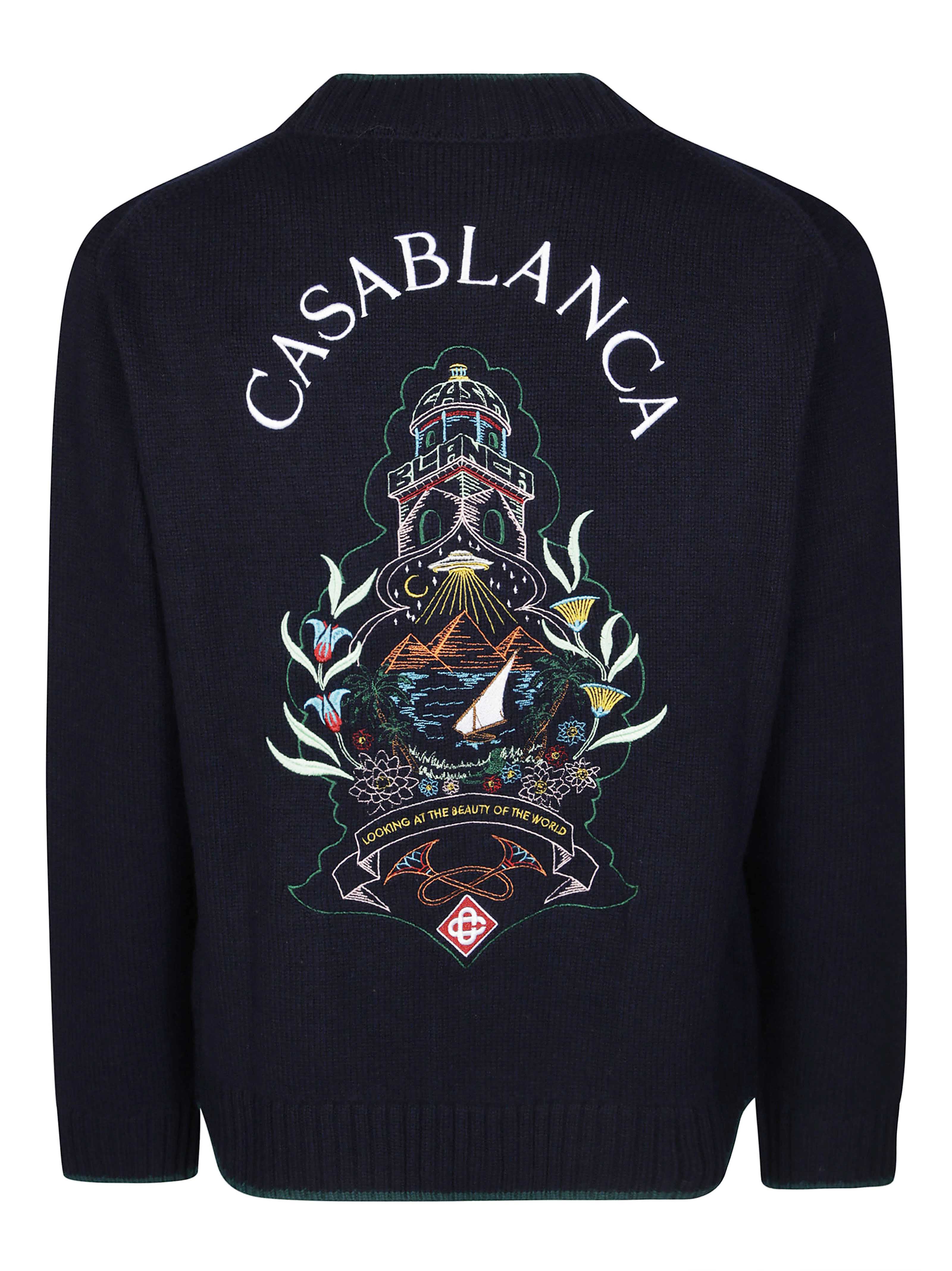 Casablanca Men's Wool & Silk Cardigan - Image 2