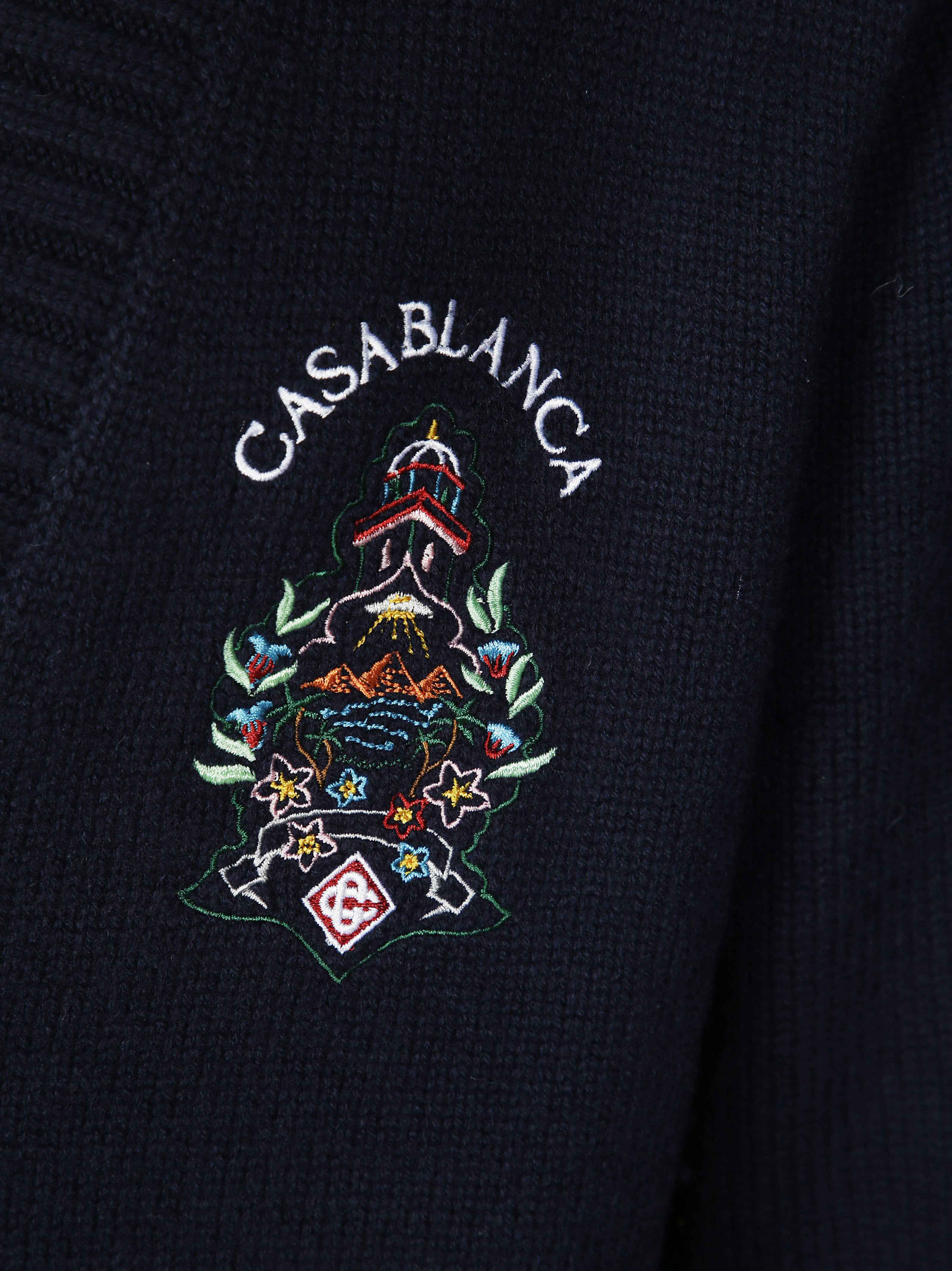 Casablanca Men's Wool & Silk Cardigan - Image 3