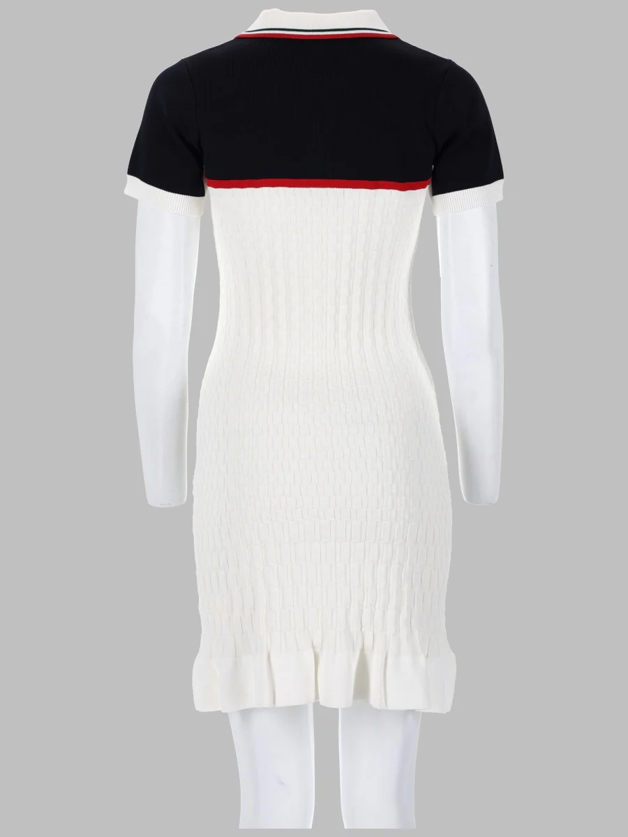 Casablanca Mini Polo Tennis Gown in Sweater Knit - Image 2