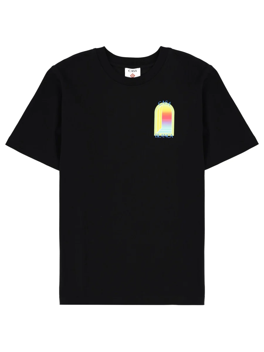 Casablanca Organic Cotton Graphic T-Shirt for Men