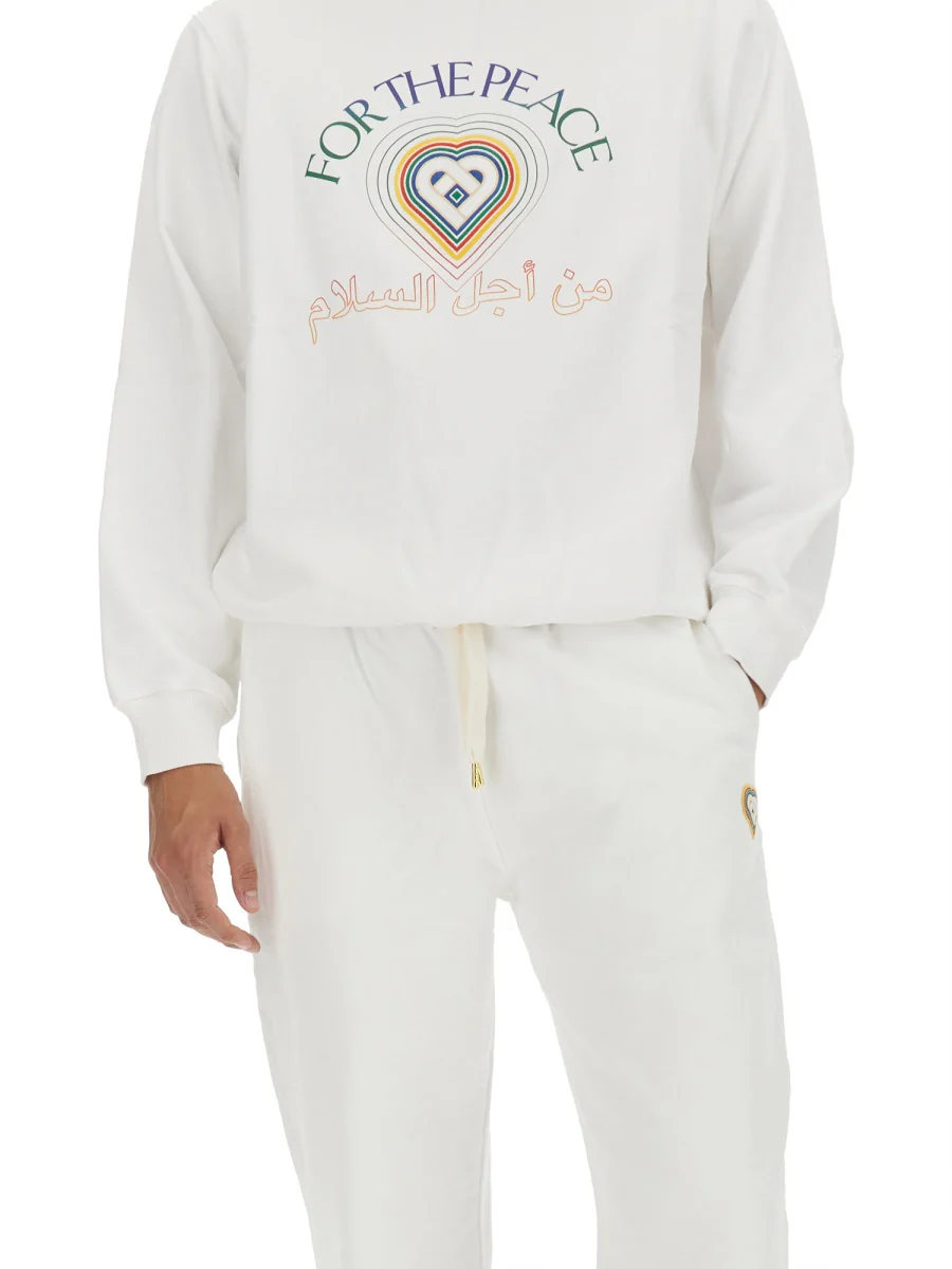CASABLANCA Peace Gradient-print Cotton Sweatshirt - Image 4