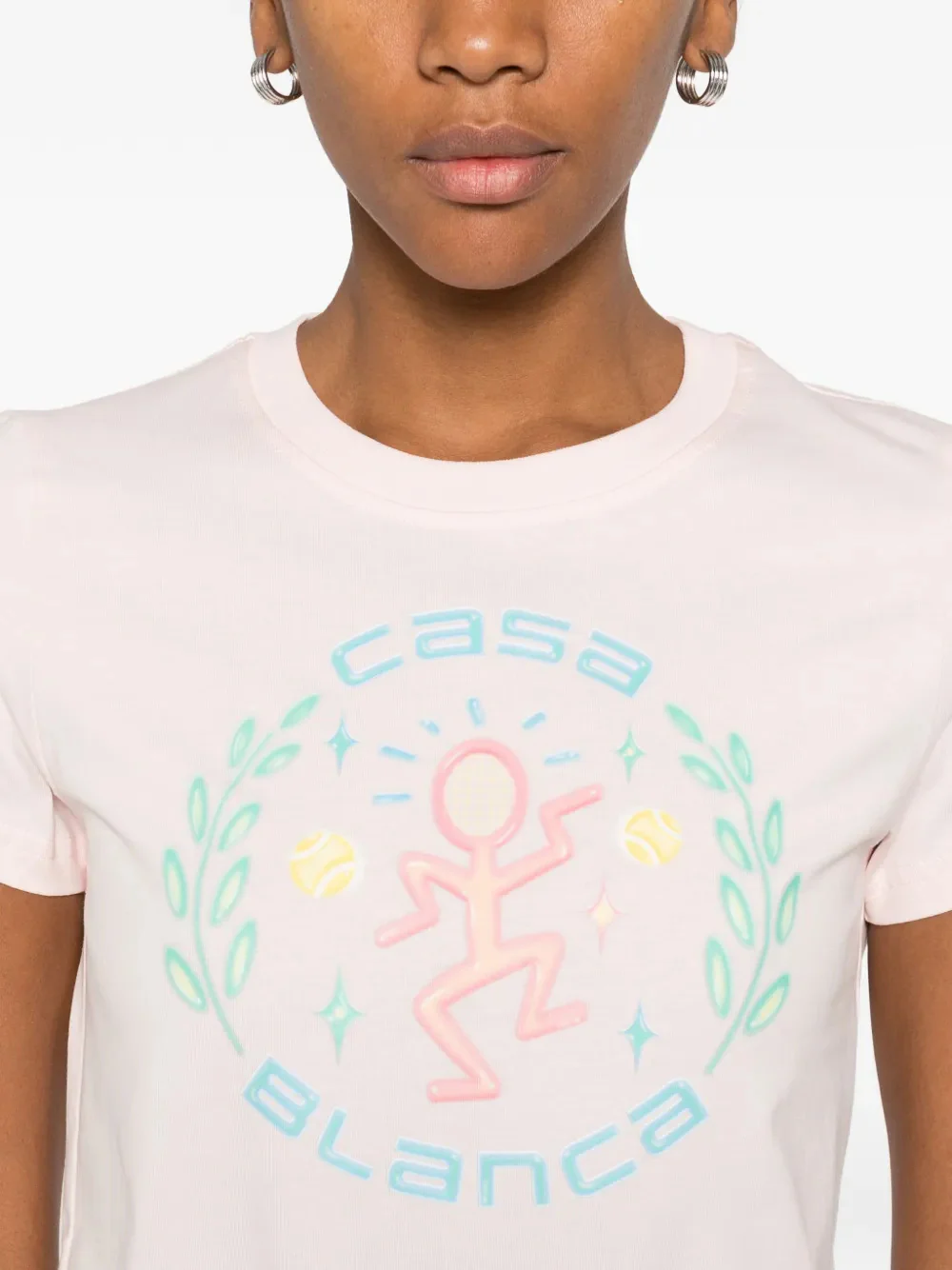 Casablanca Short-Sleeved Organic Cotton T-Shirt - Image 5