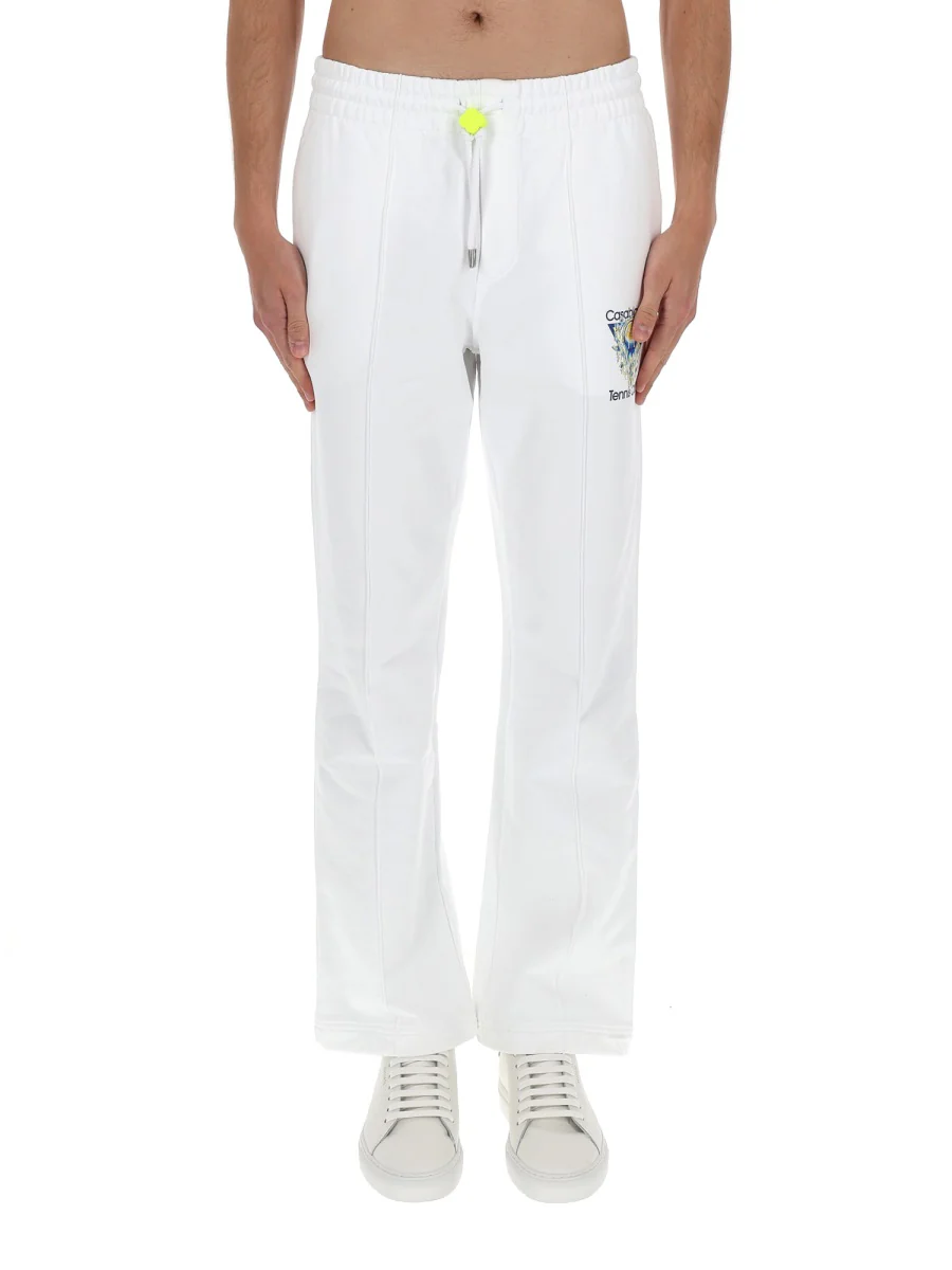 CASABLANCA Tennis Club Icon Pintuck Jogger - Image 6