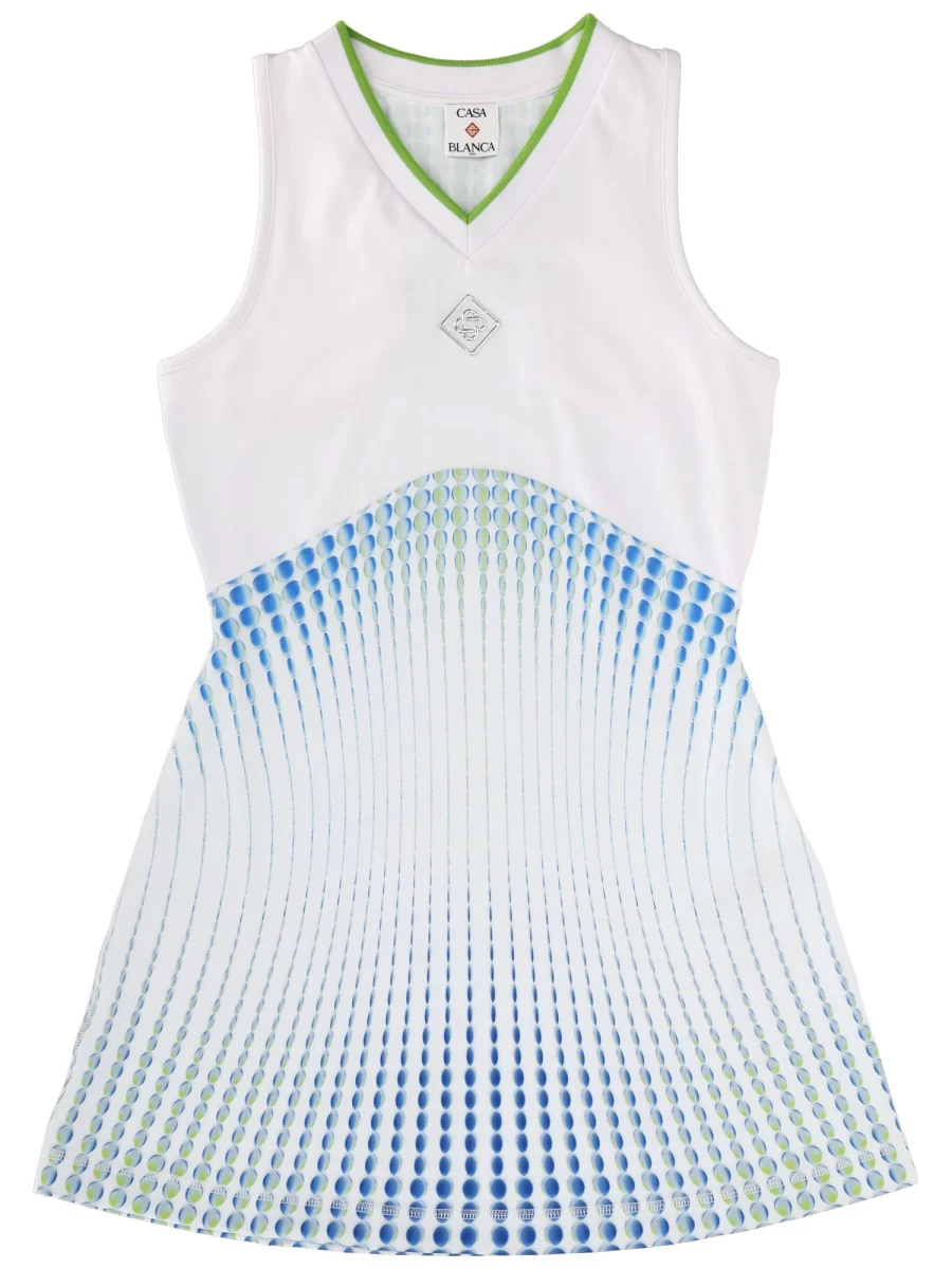 CASABLANCA Tennis Printed Racer Minidress