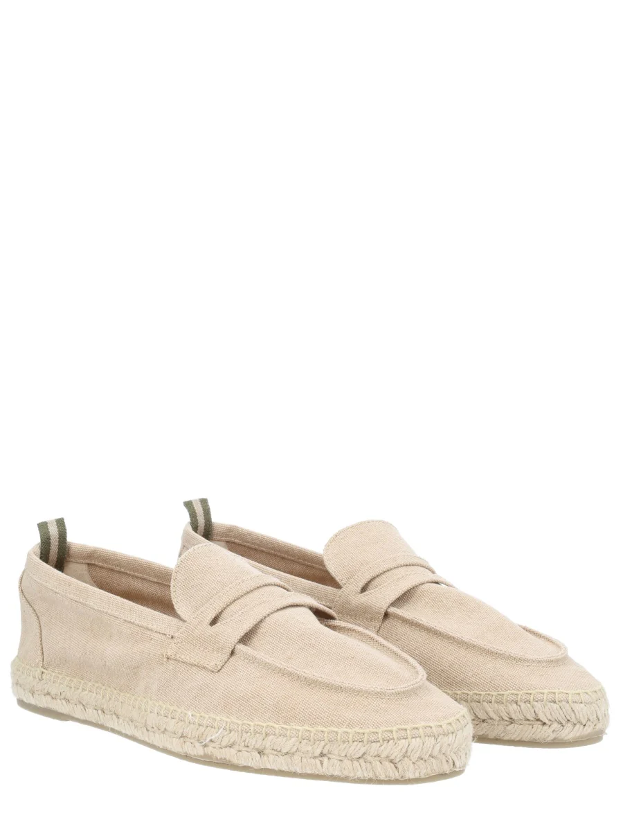 Castaner Organic Cotton and Leather Slip-On Flats - Image 2