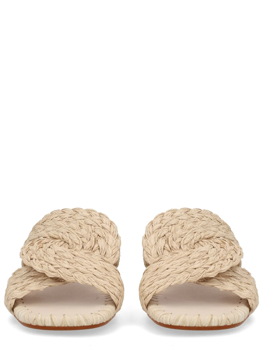 CASTANER Padme/258 Braided Raffia Flat Sandals - Image 3