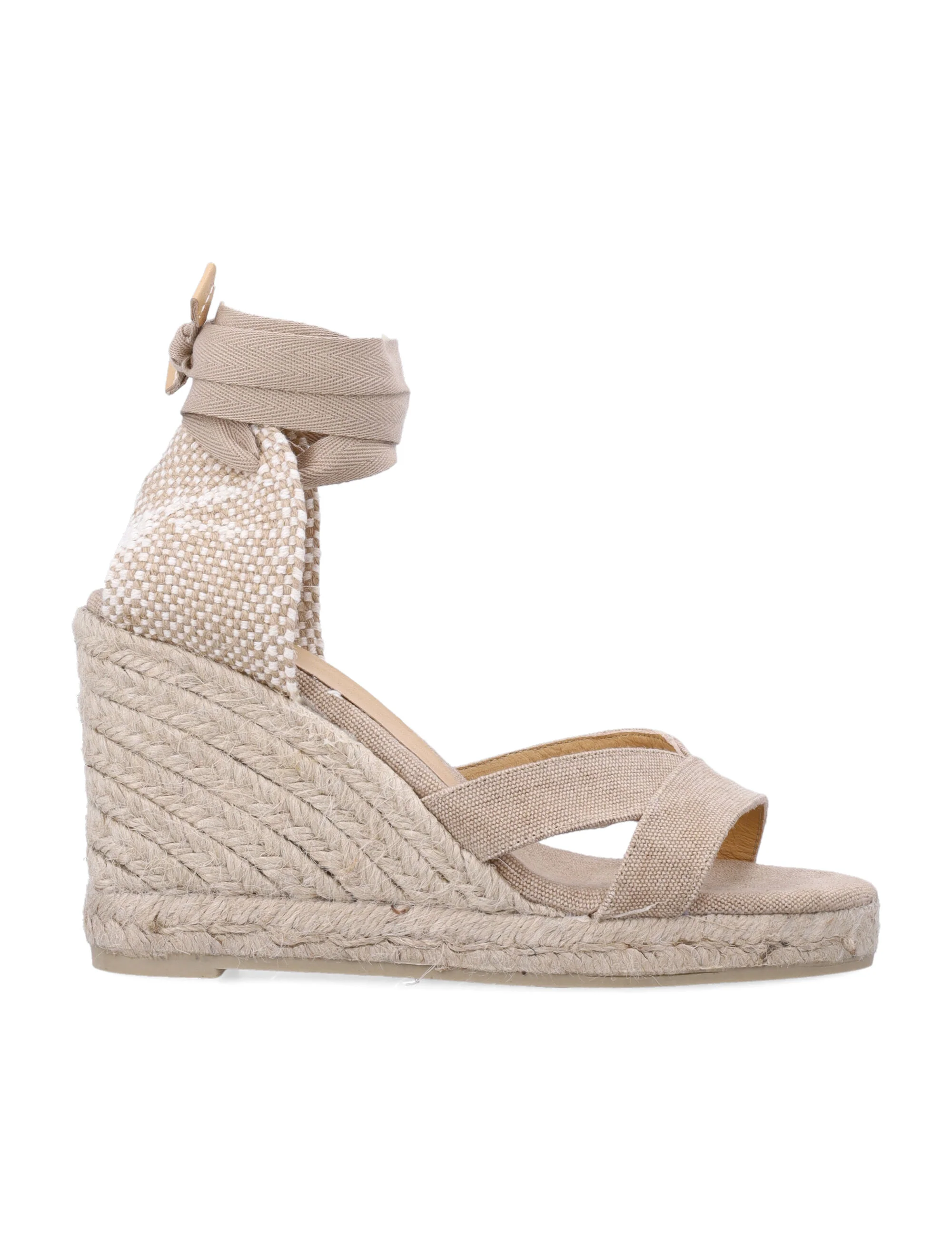 Castaner Refined Canvas Espadrille Sandals with 8 cm Wedge