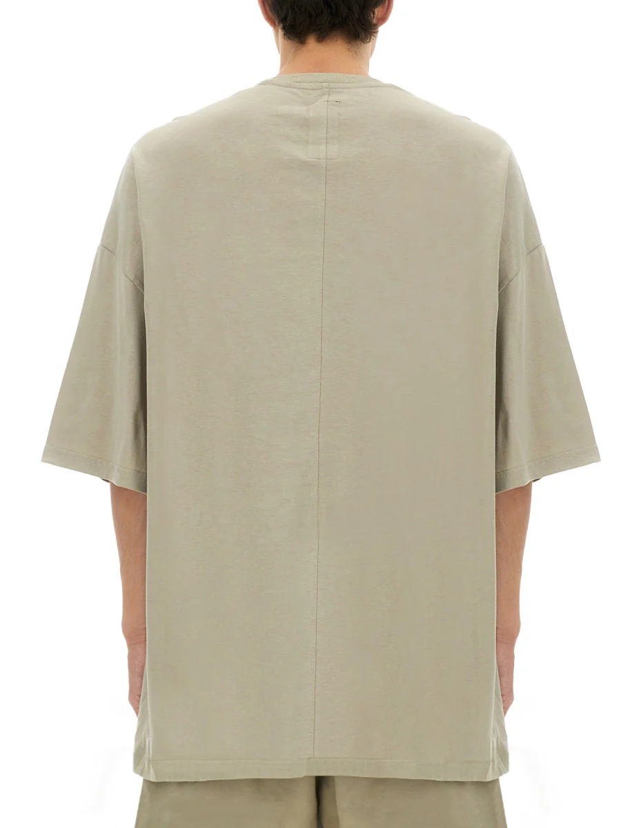 CHAMPION X RICK OWENS Oversized Embroidered Organic Cotton Jersey Tommy T T-Shirt - Image 3