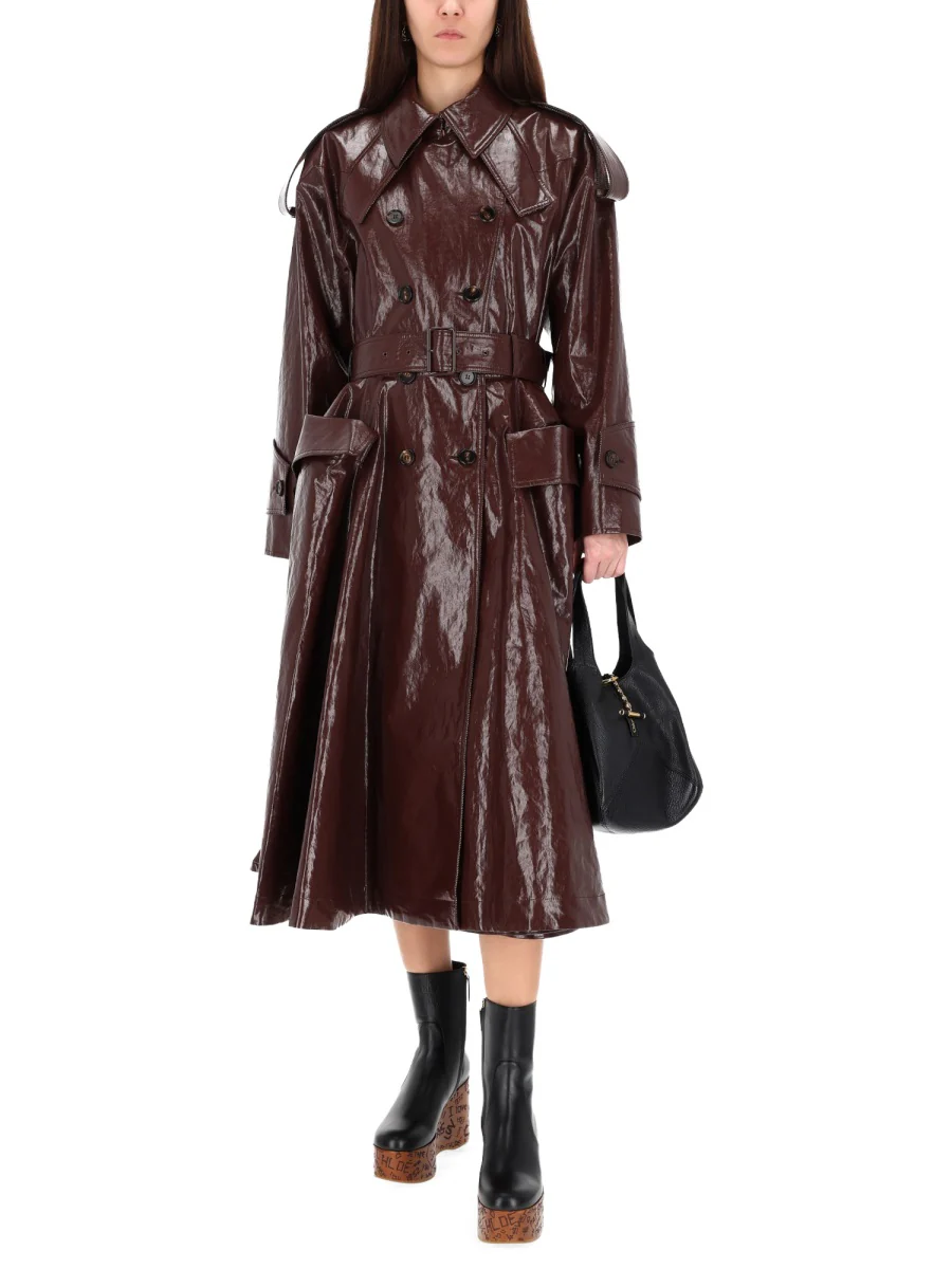 CHLOÉ Belted Buttoned Coat - Image 6