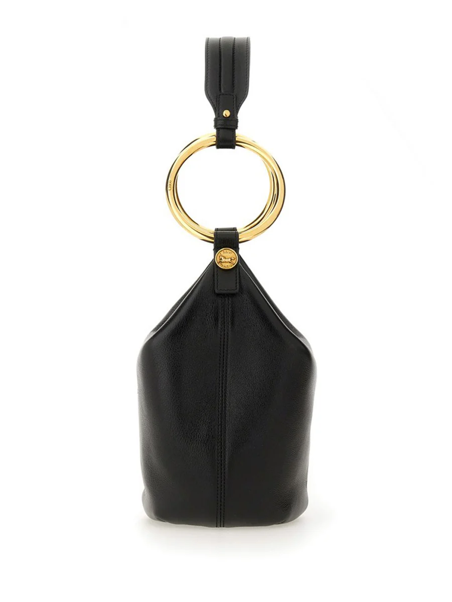 CHLOÉ Bracelet Bag Mini in Shiny Grained Calfskin - Image 6