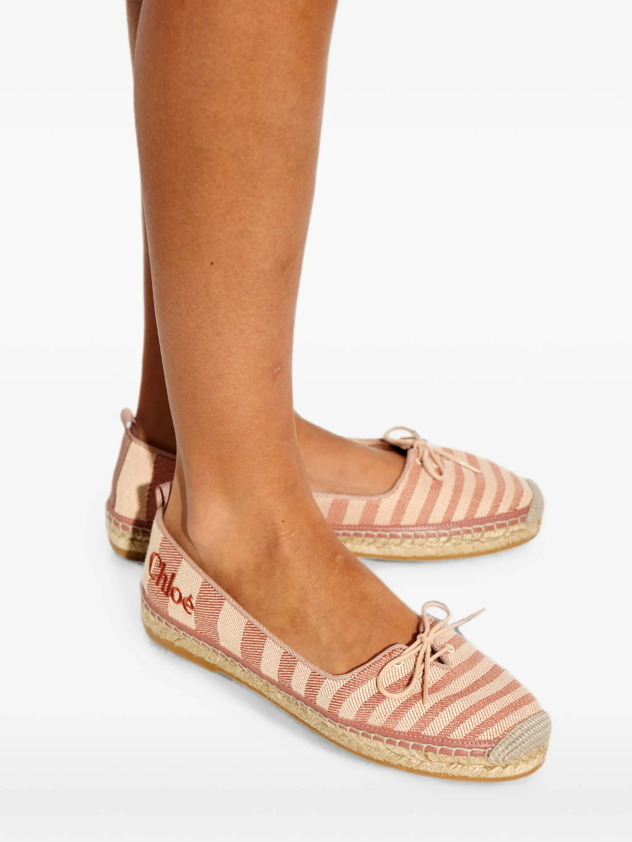 Chloé Braided Cord Sole Canvas Jacquard Flats - Image 4