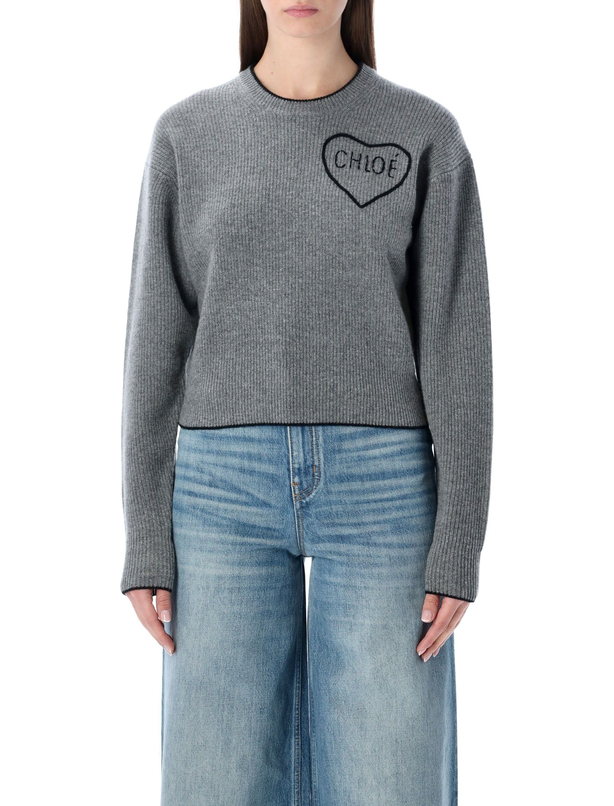 Chloé Fitted Ribbed Knit Sweater - Size S