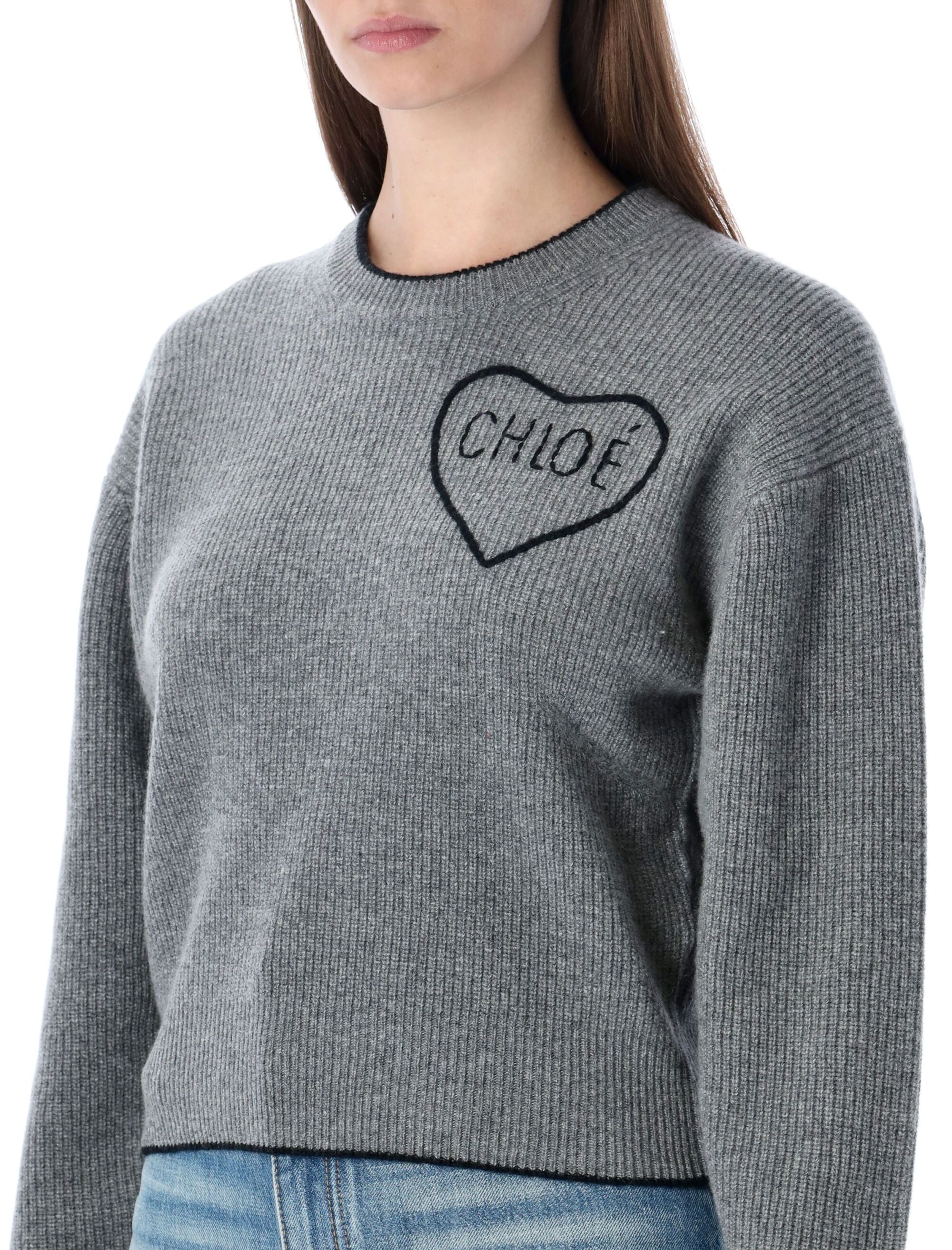 Chloé Fitted Ribbed Knit Sweater - Size S - Image 3