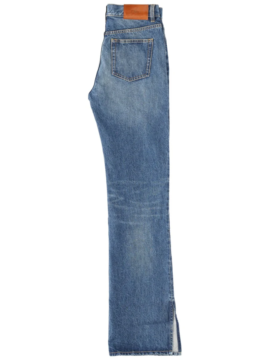 CHLOÉ Side-slit Straight-leg Jeans - Image 5
