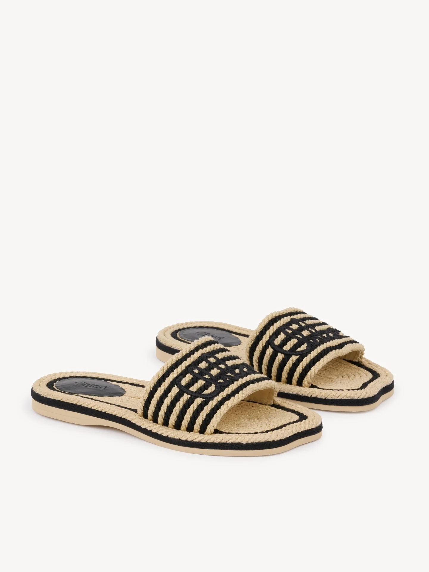 Chloé Woven Clogs with Embroidered Logo - Image 5
