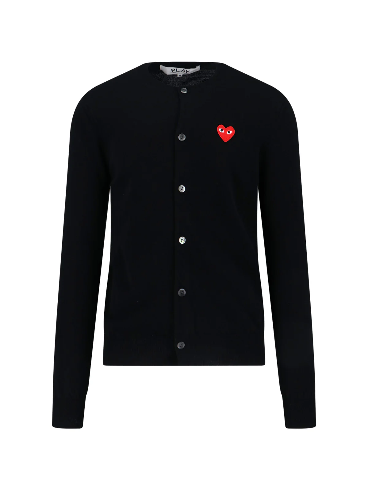 Comme Des Garcons Play 100% Wool Logo Crewneck Sweater