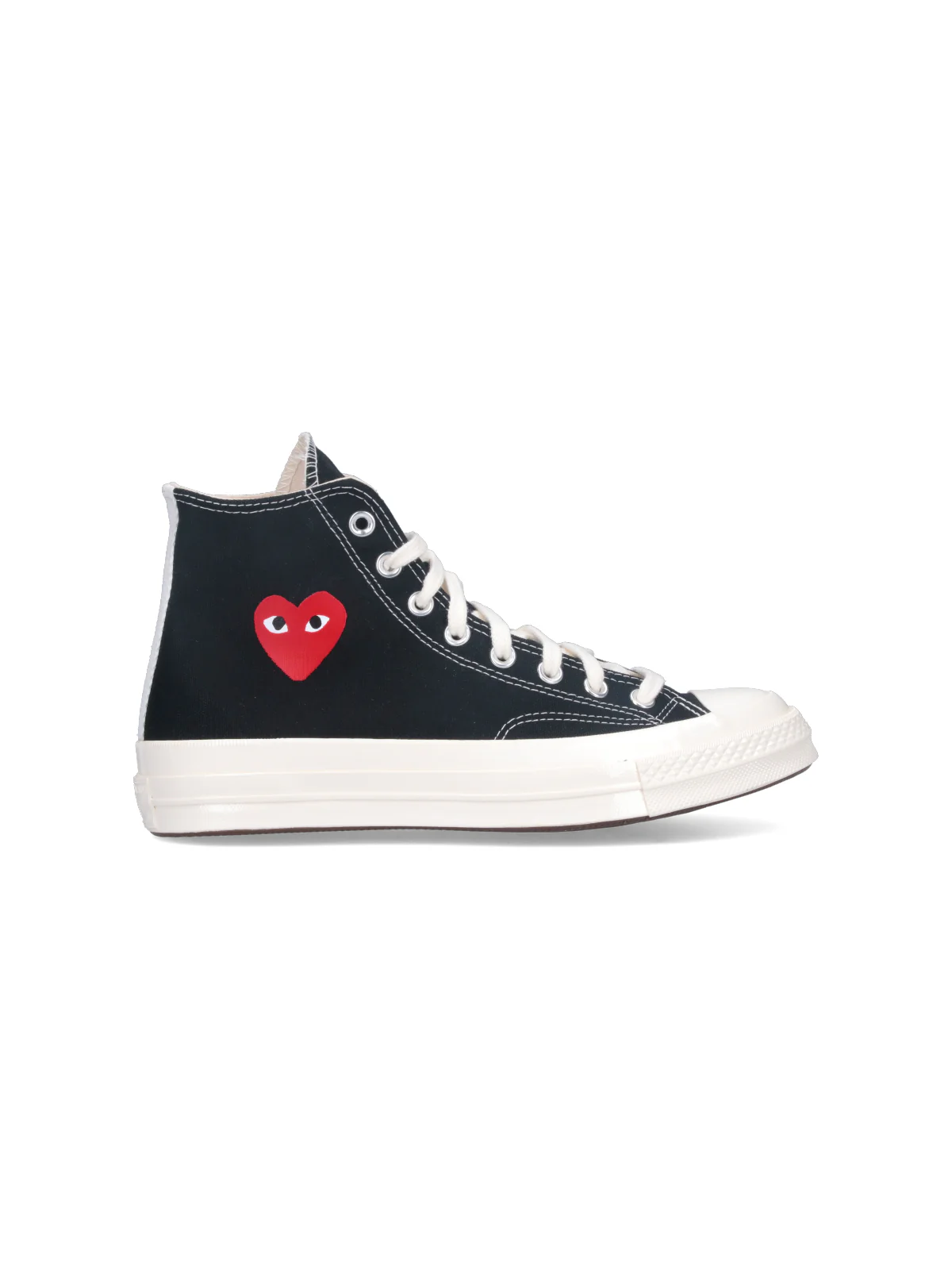 Comme Des Garcons Play Unisex Cotton Upper & Rubber Sole Sneakers