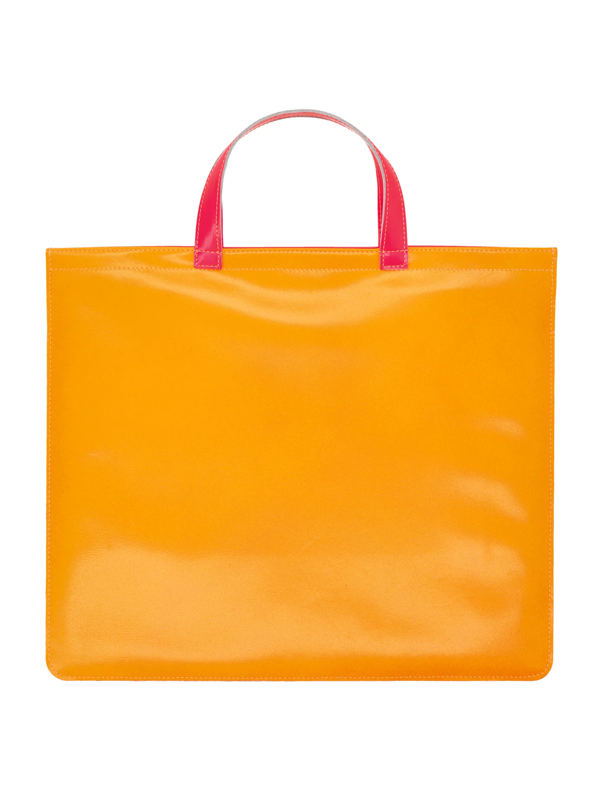 COMME DES GARCONS WALLET Leather Super Fluo Tote Bag - Image 2