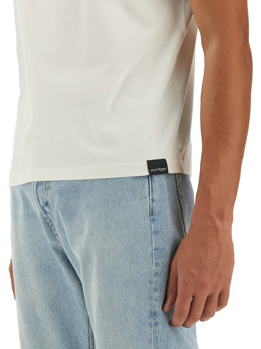 Courreges Classic Logo T-Shirt - Image 4