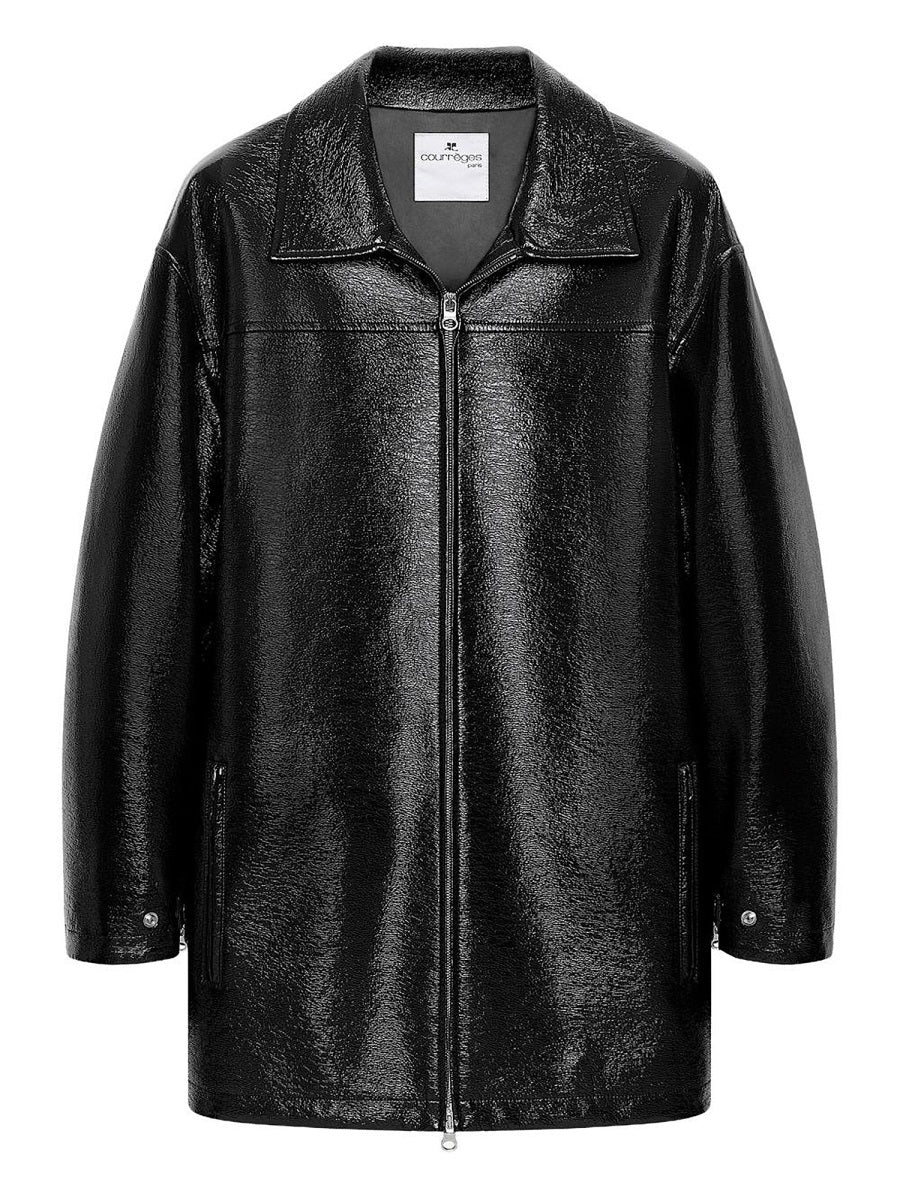 COURREGES Oversized Vinyl Jacket