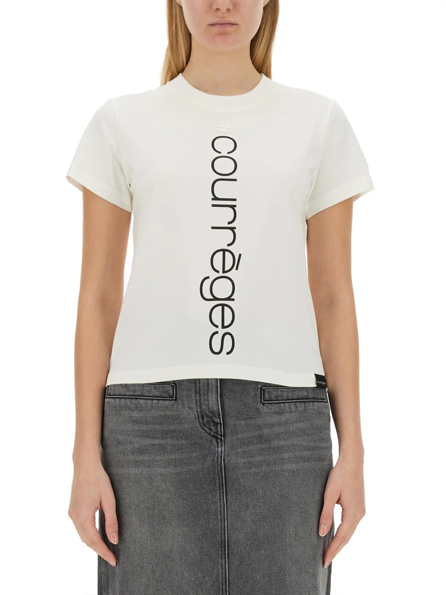 Courreges Regular Fit Logo T-Shirt