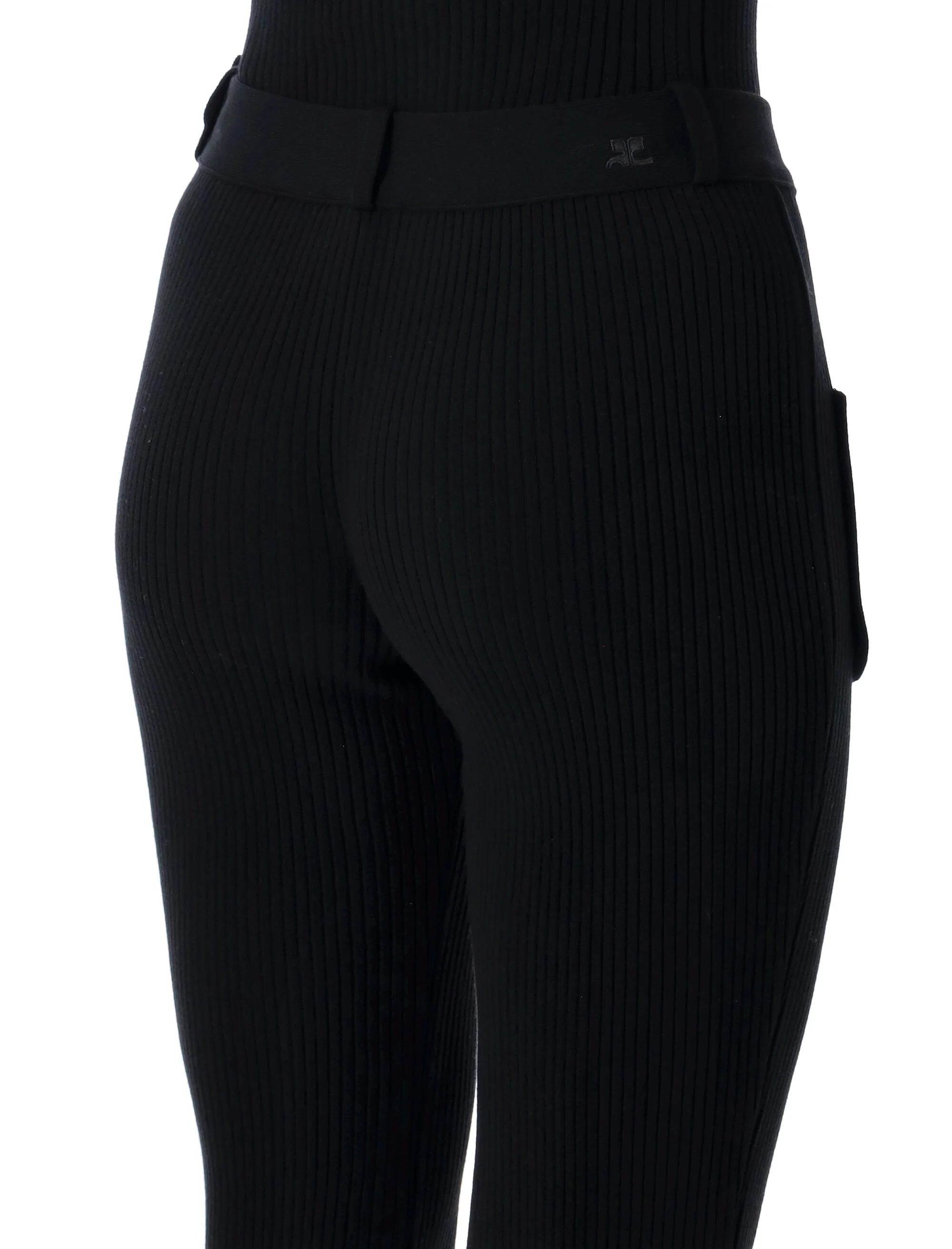 Courrèges Rib-knit Pants with Pockets - Image 3