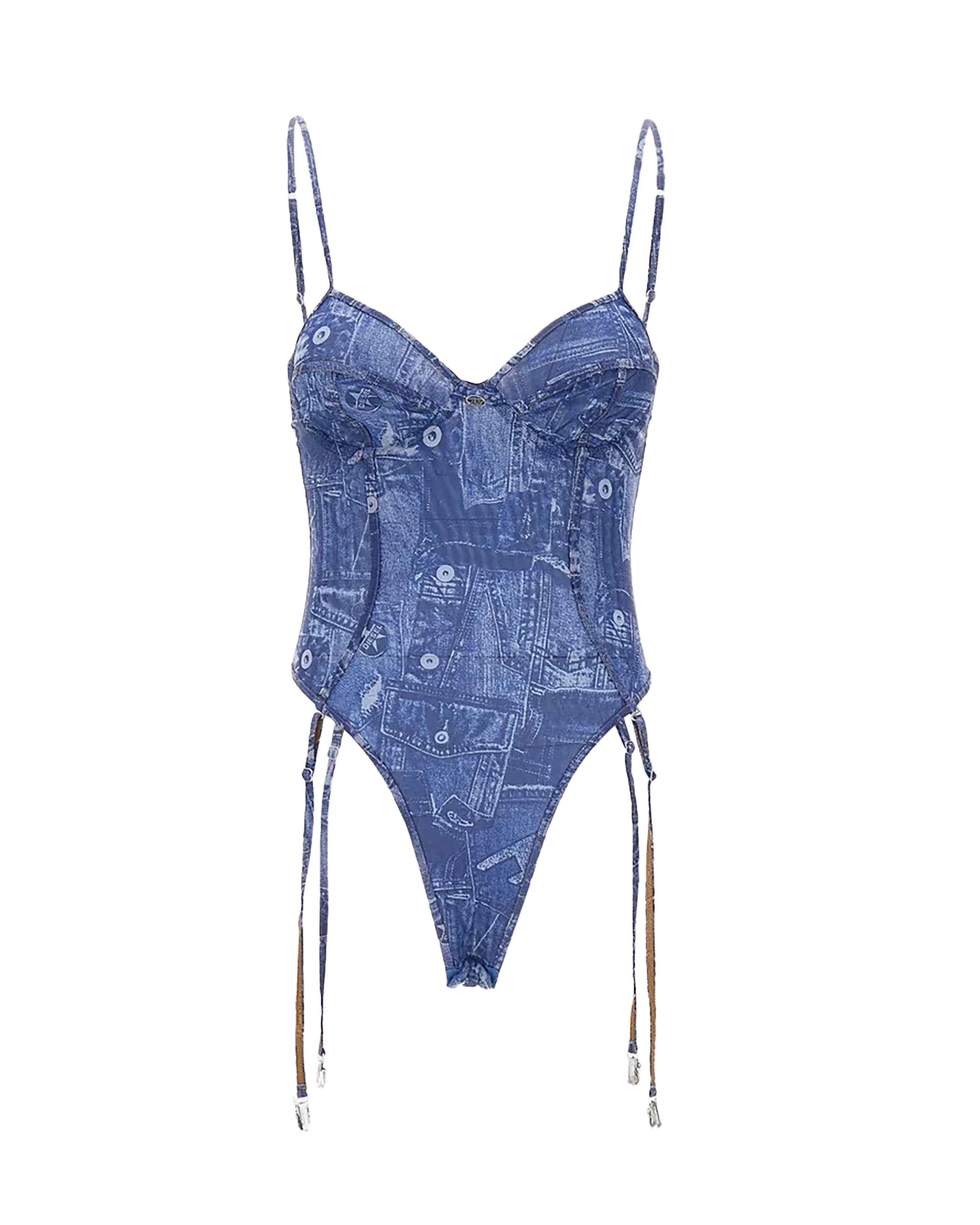 Diesel Adjustable Straps Underwire Mini Bra - Image 6